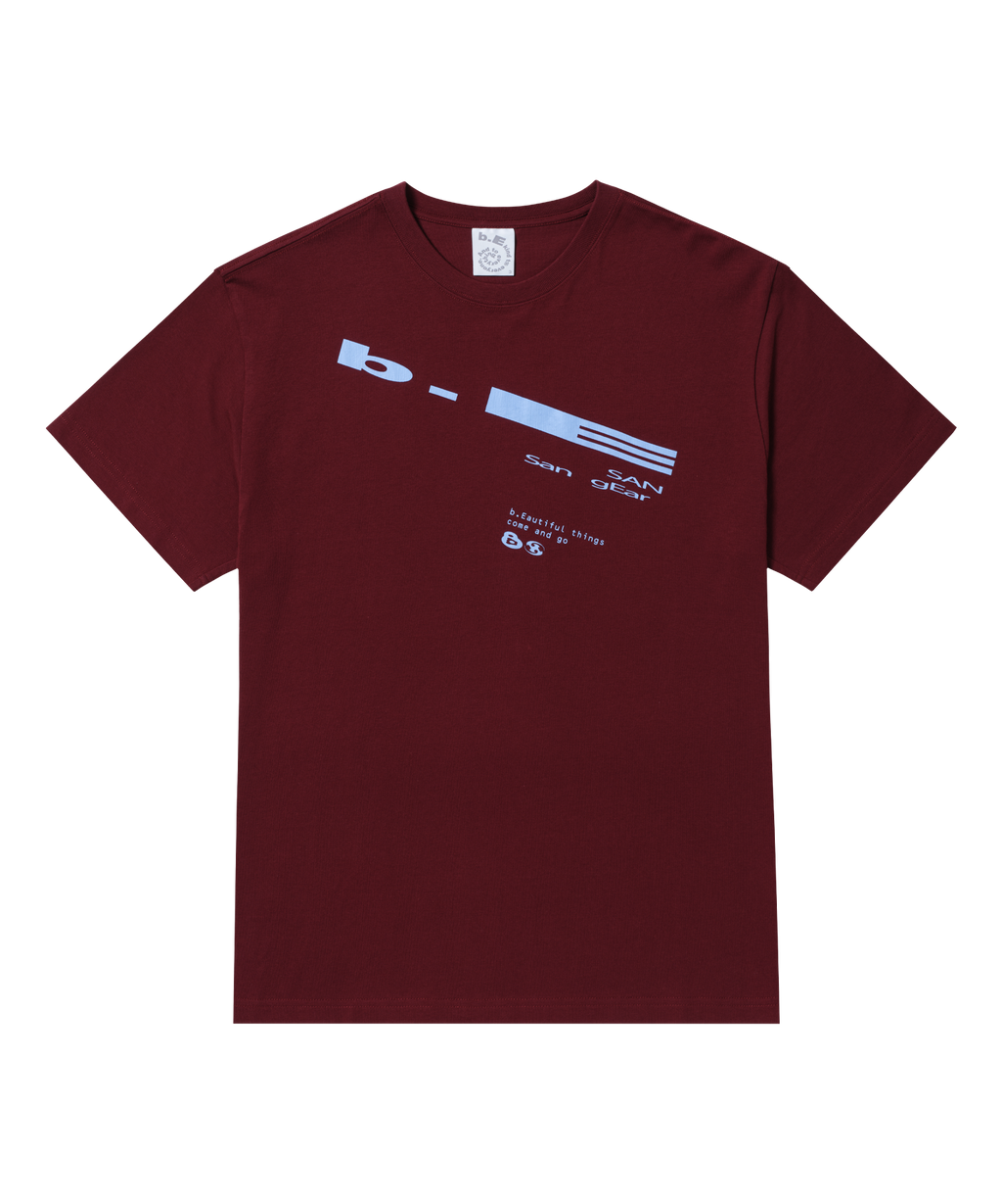 San San Gear - San San X B.E Sprout T-Shirt (Wine) product image 3 | TRAB K-Fashion Australia