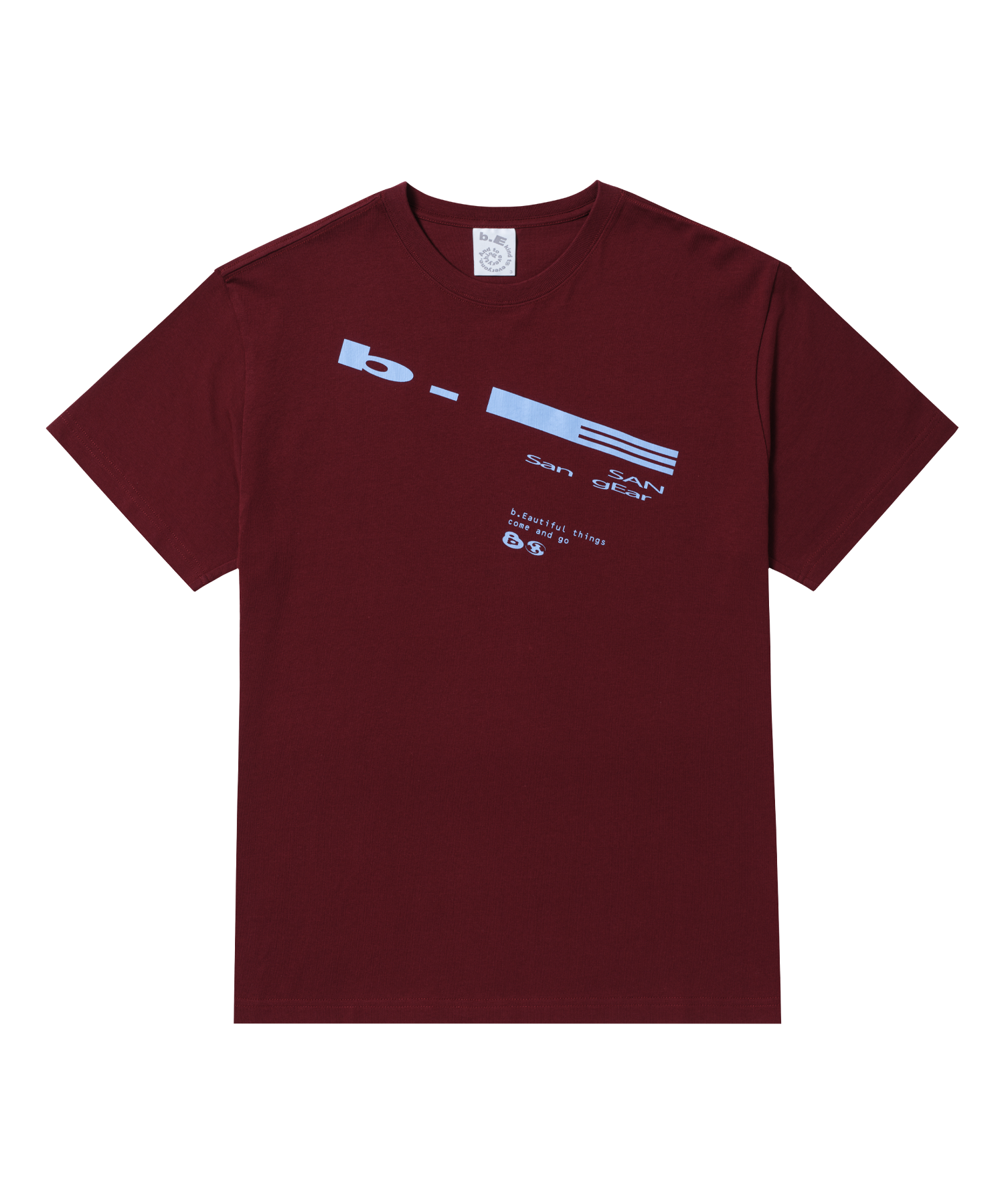 San San Gear - San San X B.E Sprout T-Shirt (Wine) product image 3 | TRAB K-Fashion Australia