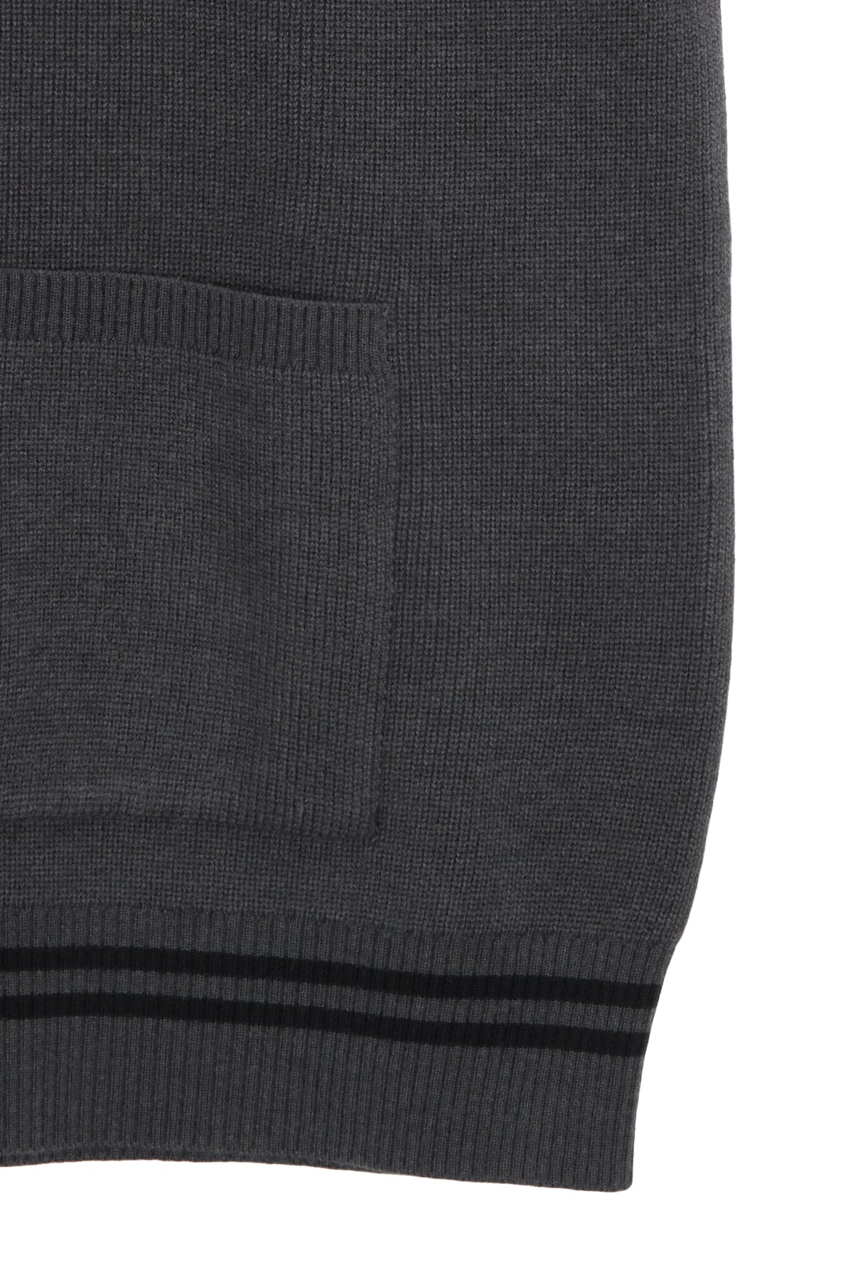 Matin Kim - Hoody Logo Knit Vest (Charcoal) product image 4 | TRAB K-Fashion Australia