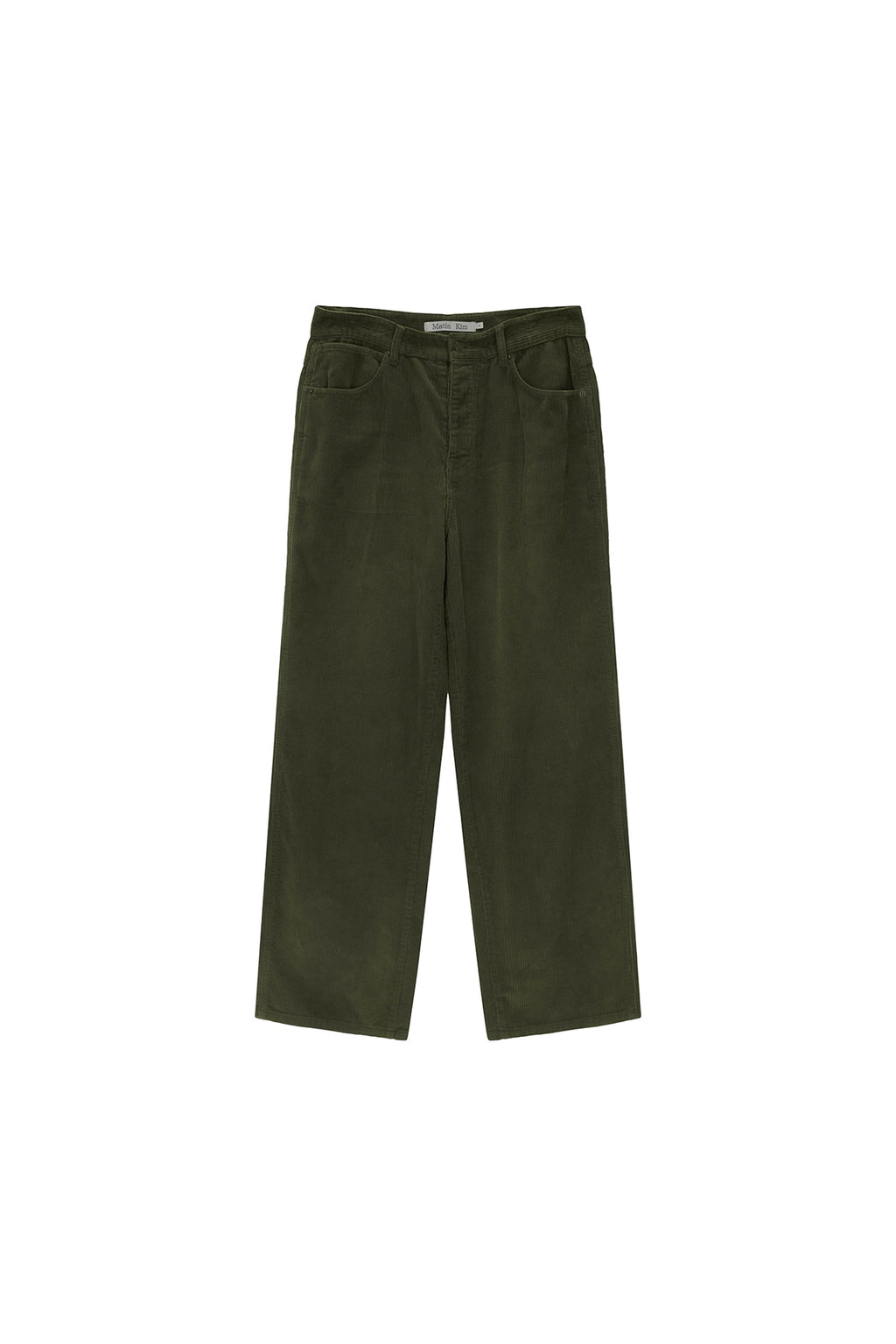 Matin Kim - Washed Corduroy Pants (Khaki) product image 1 | TRAB K-Fashion Australia