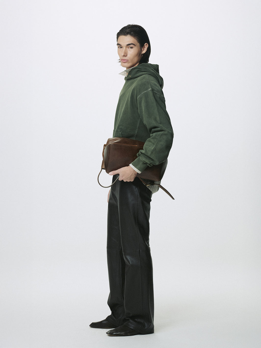 Tonywack - Garment Dyed Raw Edge Hoodie (Faded Green) product image 3 | TRAB K-Fashion Australia