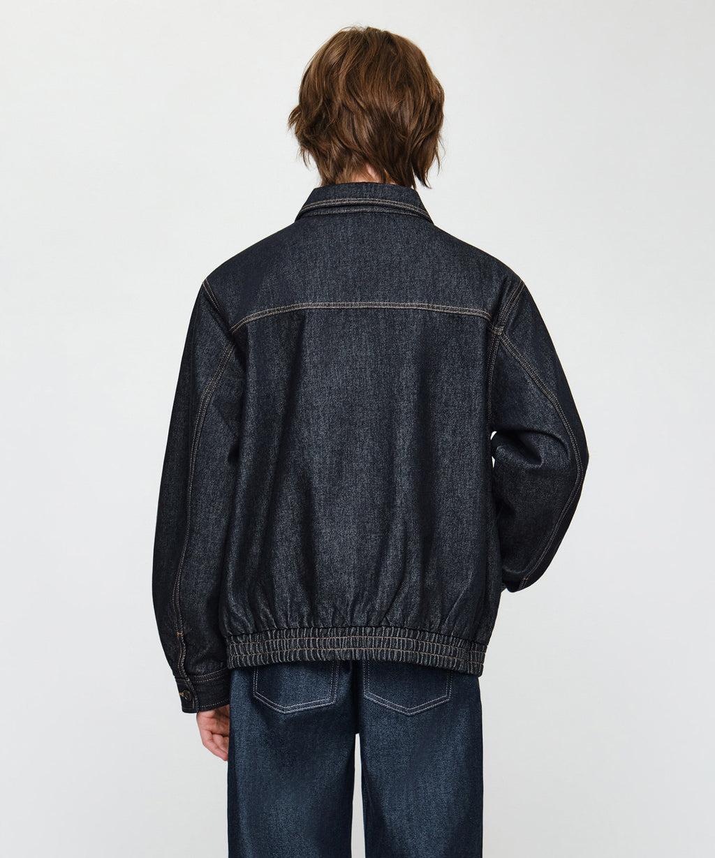 Marithe & Francois Girbaud - Denim Zip-up Trucker Jacket (Indigo) product image 2 | TRAB K-Fashion Australia