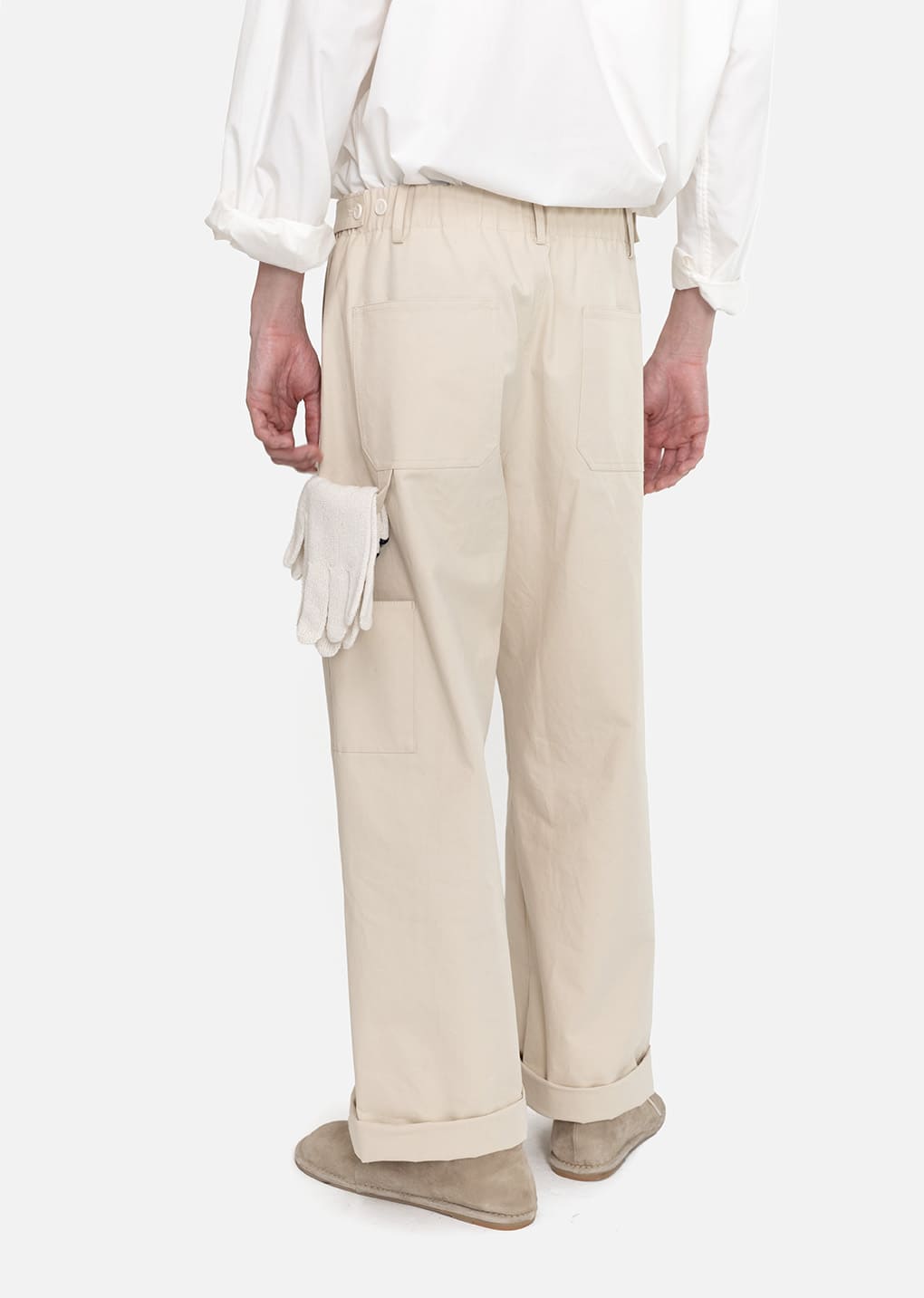 Amomento - Men's Pocket Work Trousers (Beige) product image 6 | TRAB K-Fashion Australia