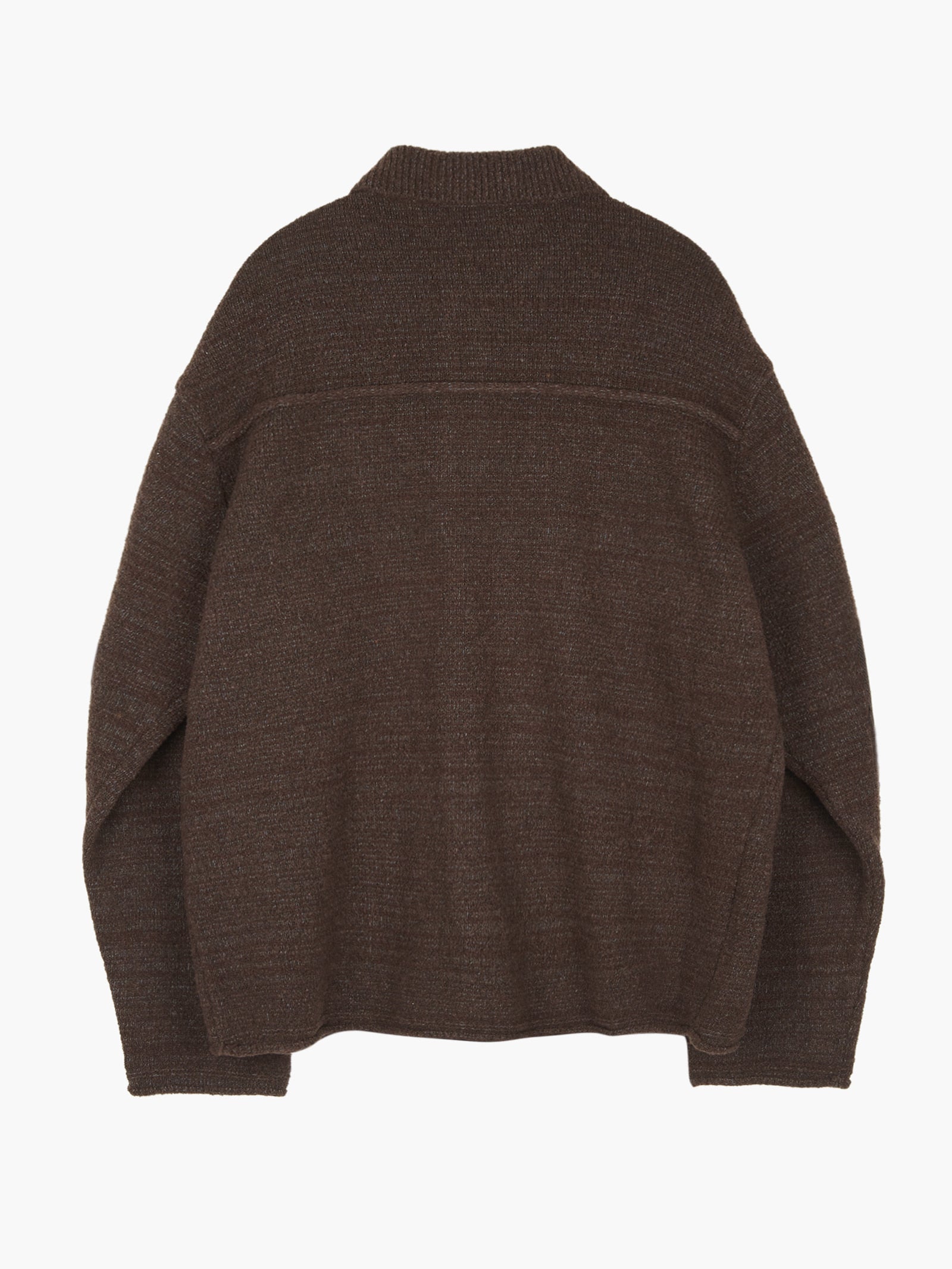 Jiyong Kim - Sun-Bleached Pocket Knit Cardigan (Brown) product image 9 | TRAB K-Fashion Australia