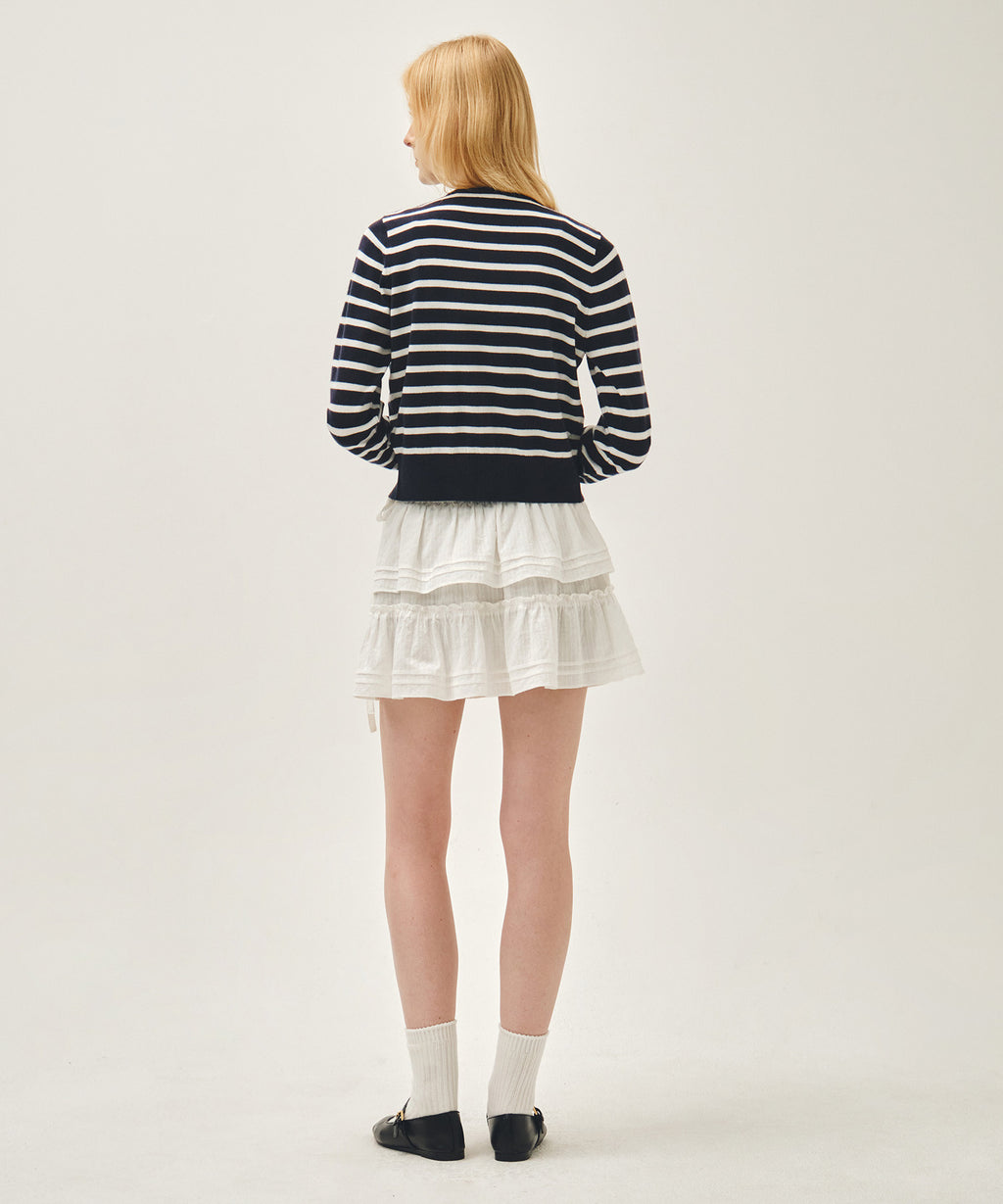 Marithe & Francois Girbaud - Layered Ruffle Skirt (White) product image 5 | TRAB K-Fashion Australia