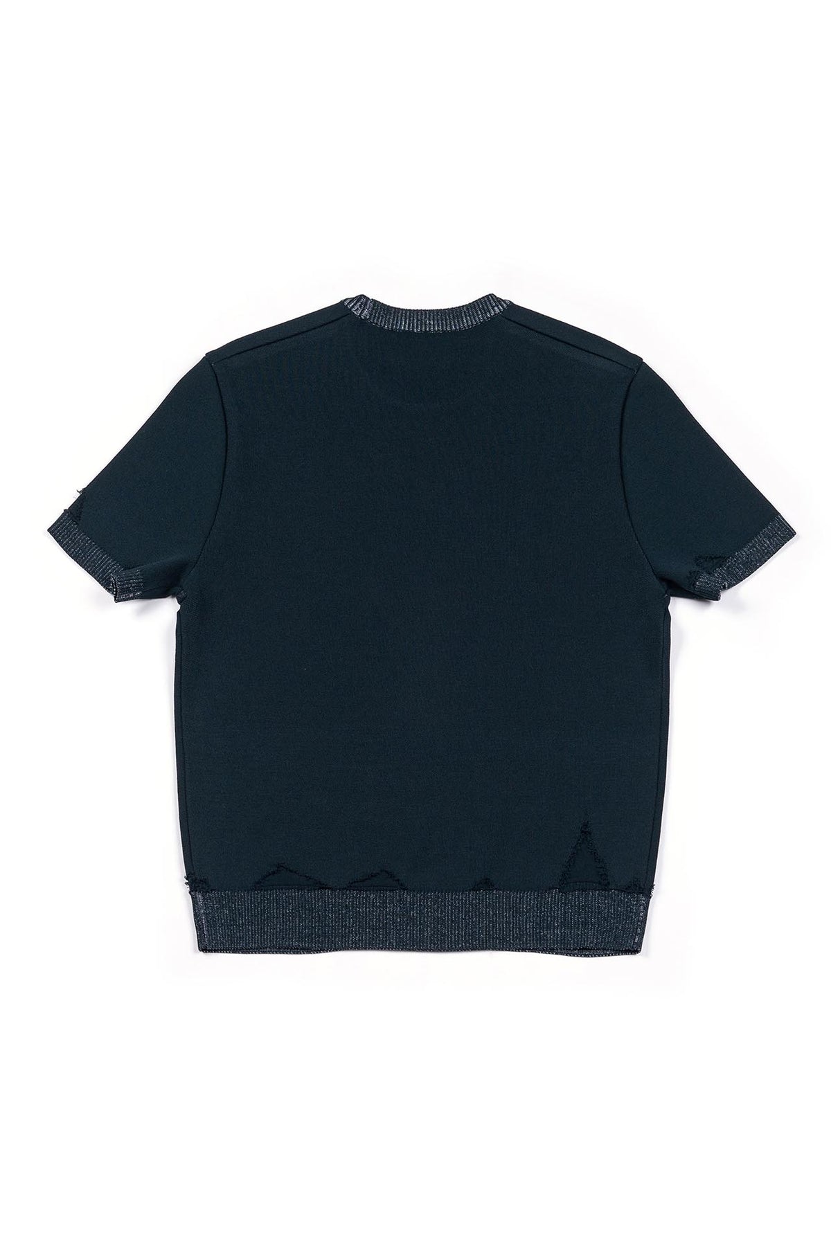 Ioedle - Utopia Vintage Jacquard Short Sleeve Knit (Navy) product image 3 | TRAB K-Fashion Australia