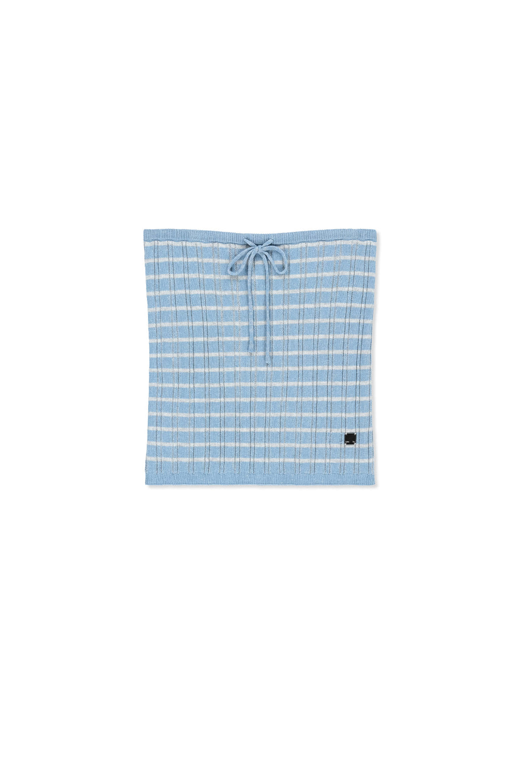 Matin Kim - Stripe Knit Tube Top (Light Blue) product image 1 | TRAB K-Fashion Australia
