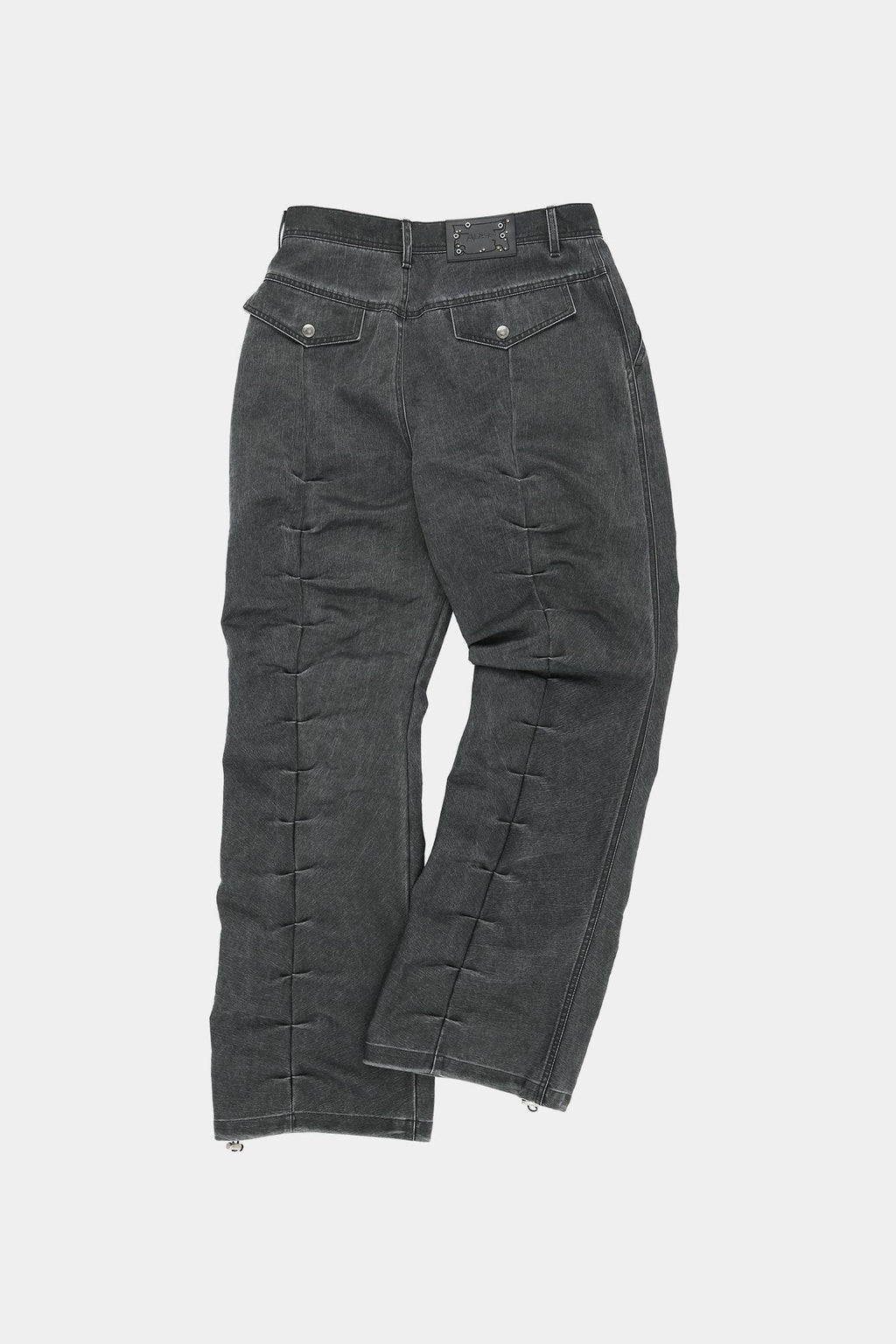 Andersson Bell - Rivoli Washed Tuck Pants (Washed Black) product image 8 | TRAB K-Fashion Australia