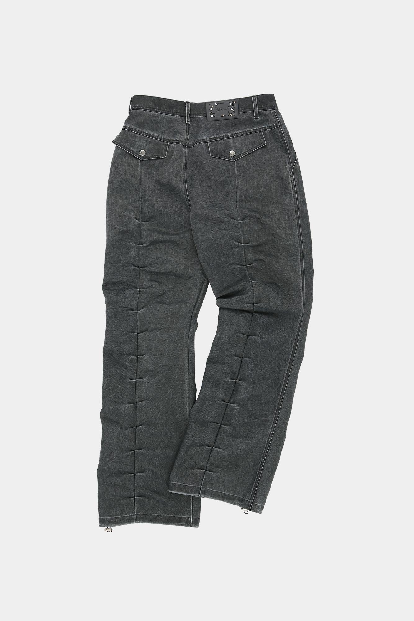 Andersson Bell - Rivoli Washed Tuck Pants (Washed Black) product image 8 | TRAB K-Fashion Australia