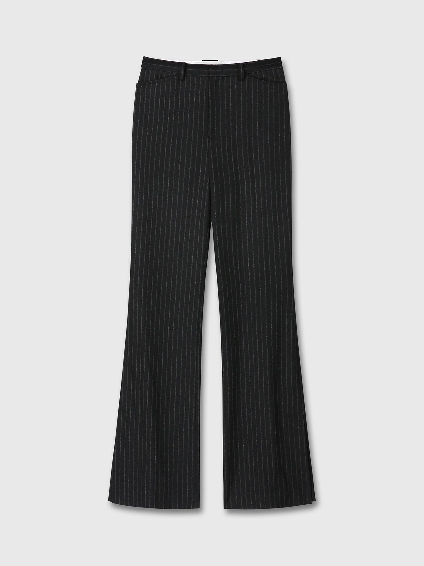Tonywack - Striped Wool Flared Trousers (Black Stripe) product image 9 | TRAB K-Fashion Australia