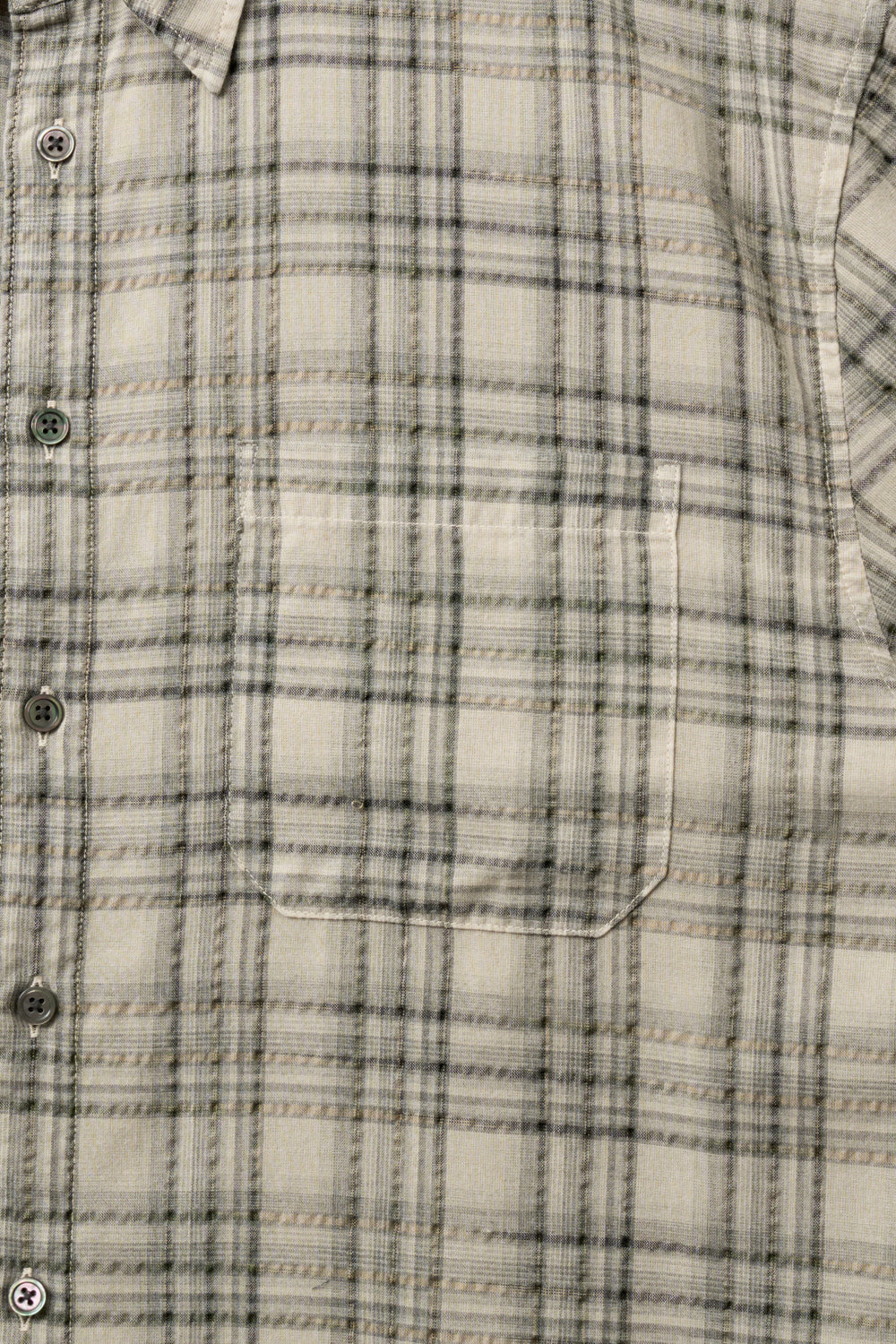 Hatchingroom - Arrow Shirt Over Dyed Check (Butter) product image 4 | TRAB K-Fashion Australia