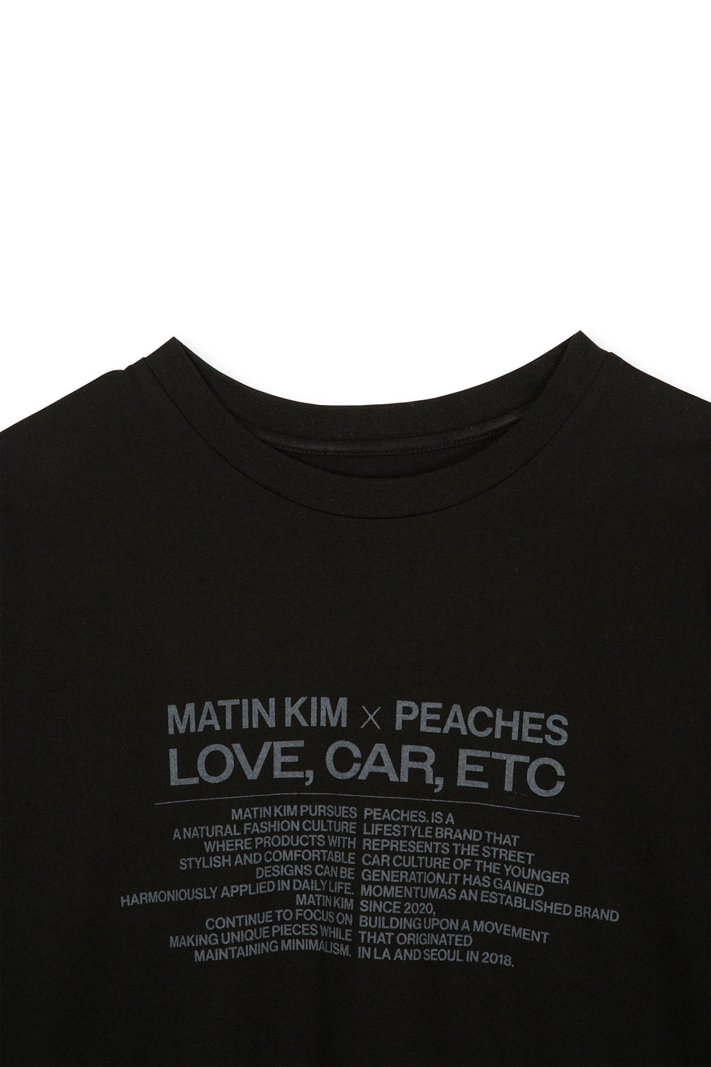 Matin Kim - Peaches Love Car Etc Graphic Top (Black) product image 4 | TRAB K-Fashion Australia