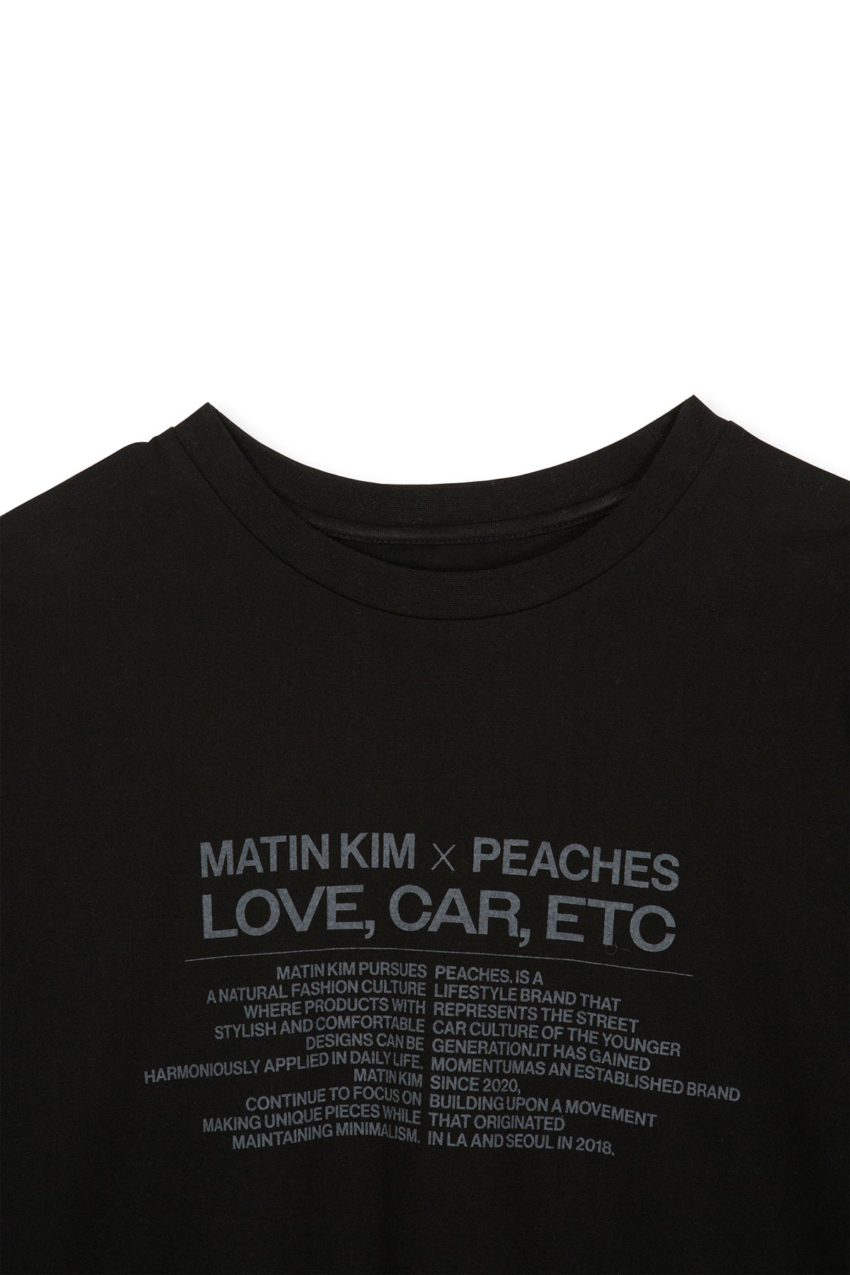 Matin Kim - Peaches Love Car Etc Graphic Top (Black) product image 4 | TRAB K-Fashion Australia
