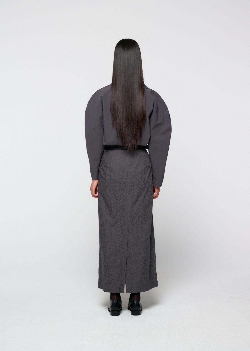 Amomento - [Pre-Order] Cotton scarf top (Charcoal) product image 4 | TRAB K-Fashion Australia