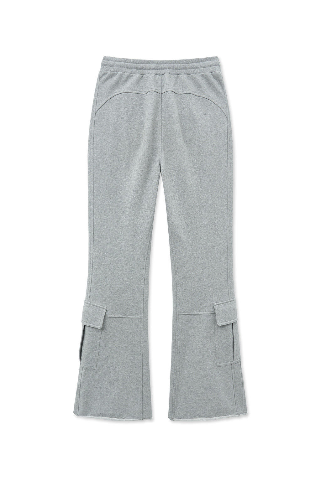 Matin Kim - Boots Cut Slim Cargo Sweatpants (Grey) product image 2 | TRAB K-Fashion Australia