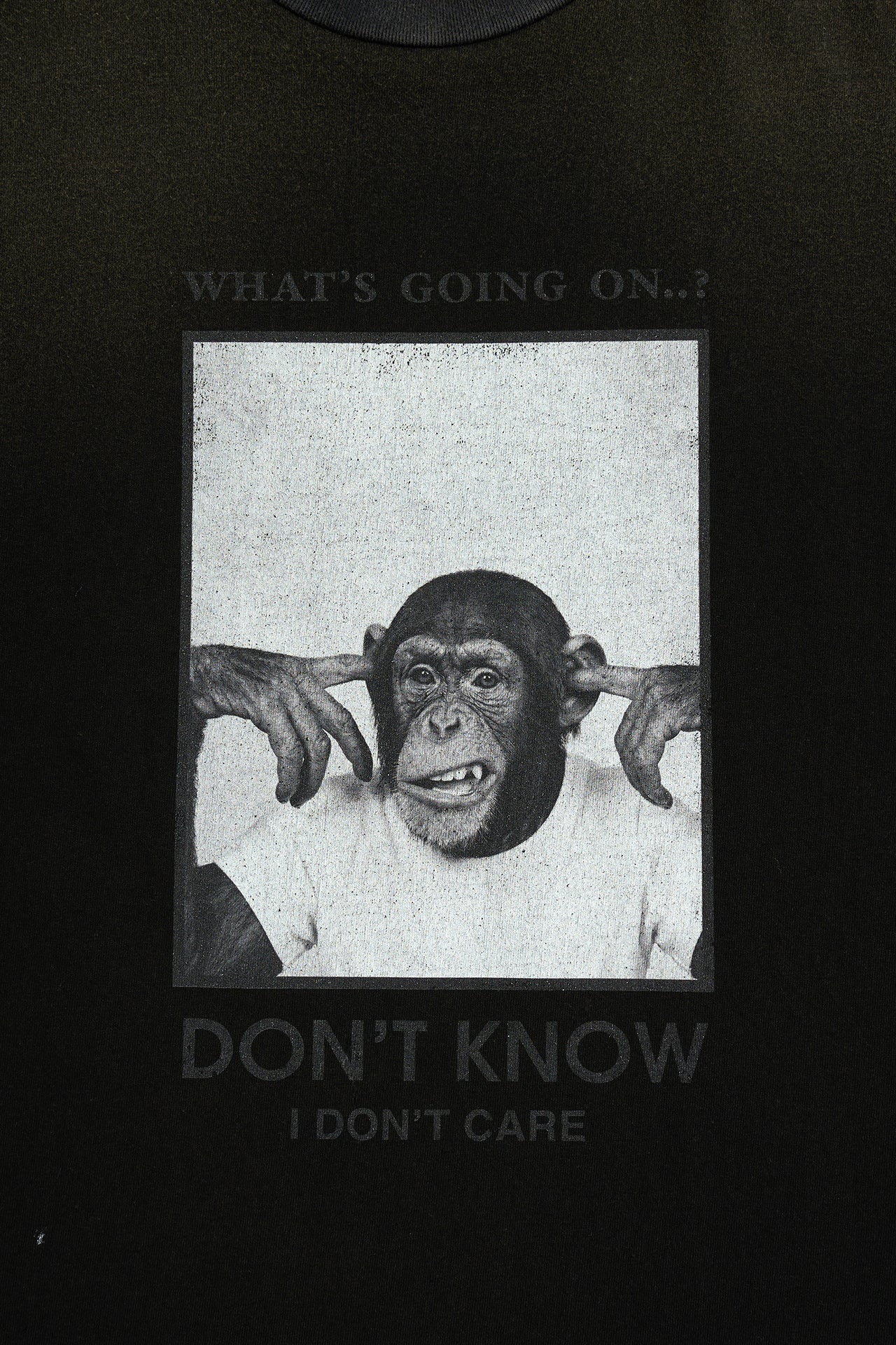 STU - Monkey T-shirt (Black) product image 13 | TRAB K-Fashion Australia