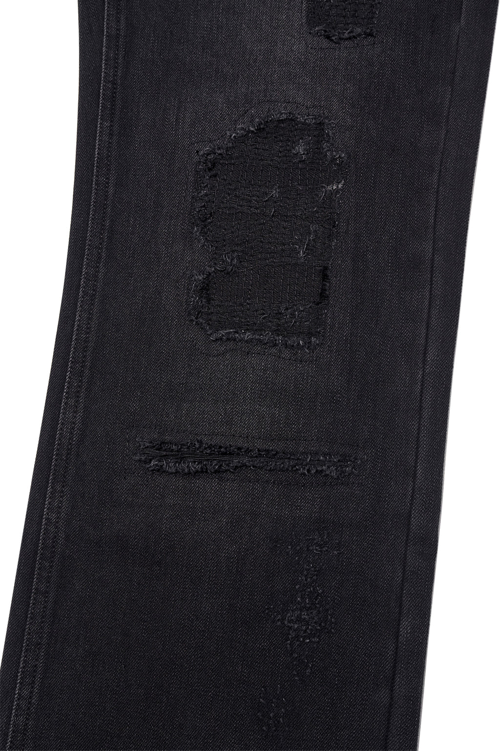 Matin Kim - Damage Patch Denim Pants (Black) product image 5 | TRAB K-Fashion Australia