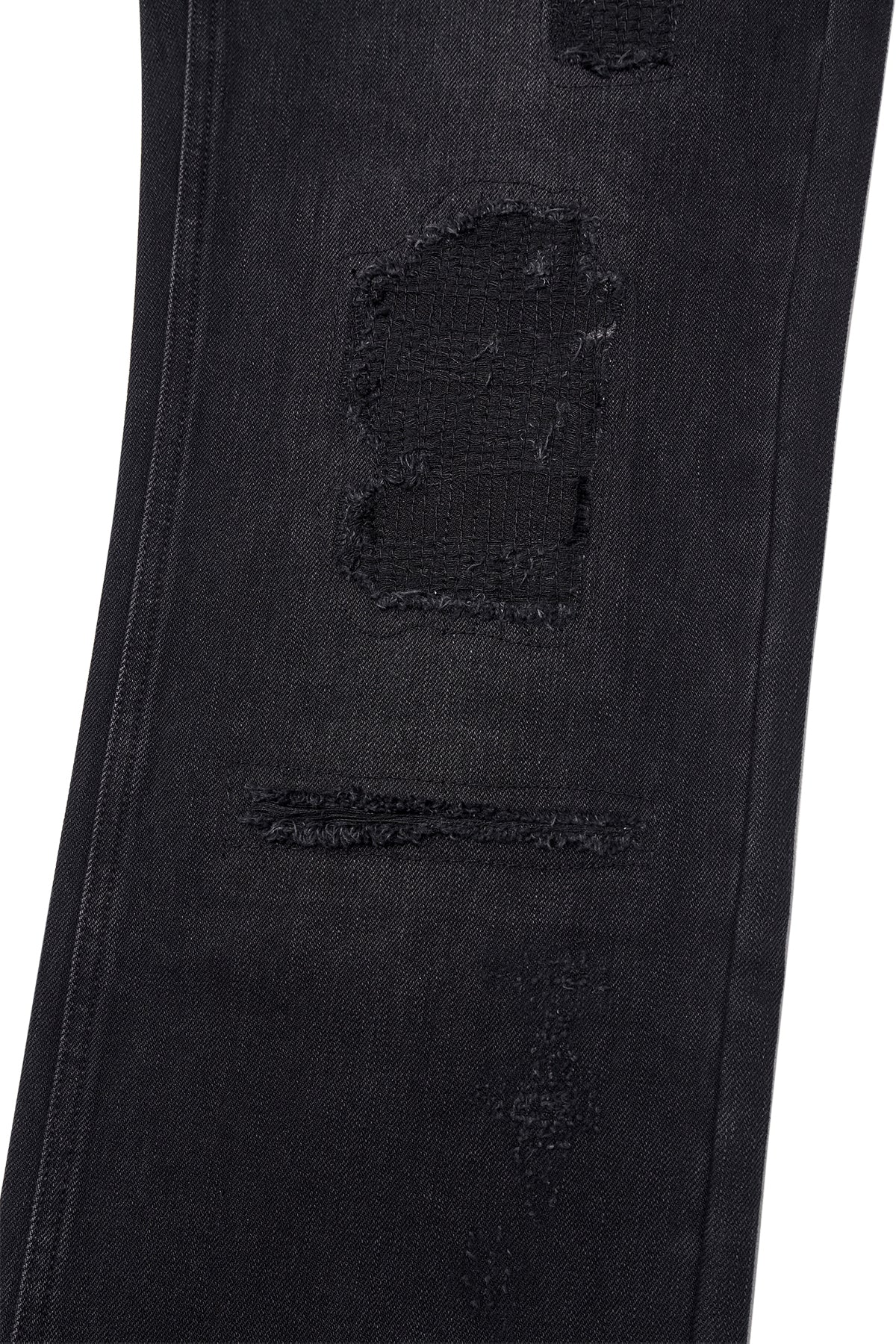 Matin Kim - Damage Patch Denim Pants (Black) product image 5 | TRAB K-Fashion Australia