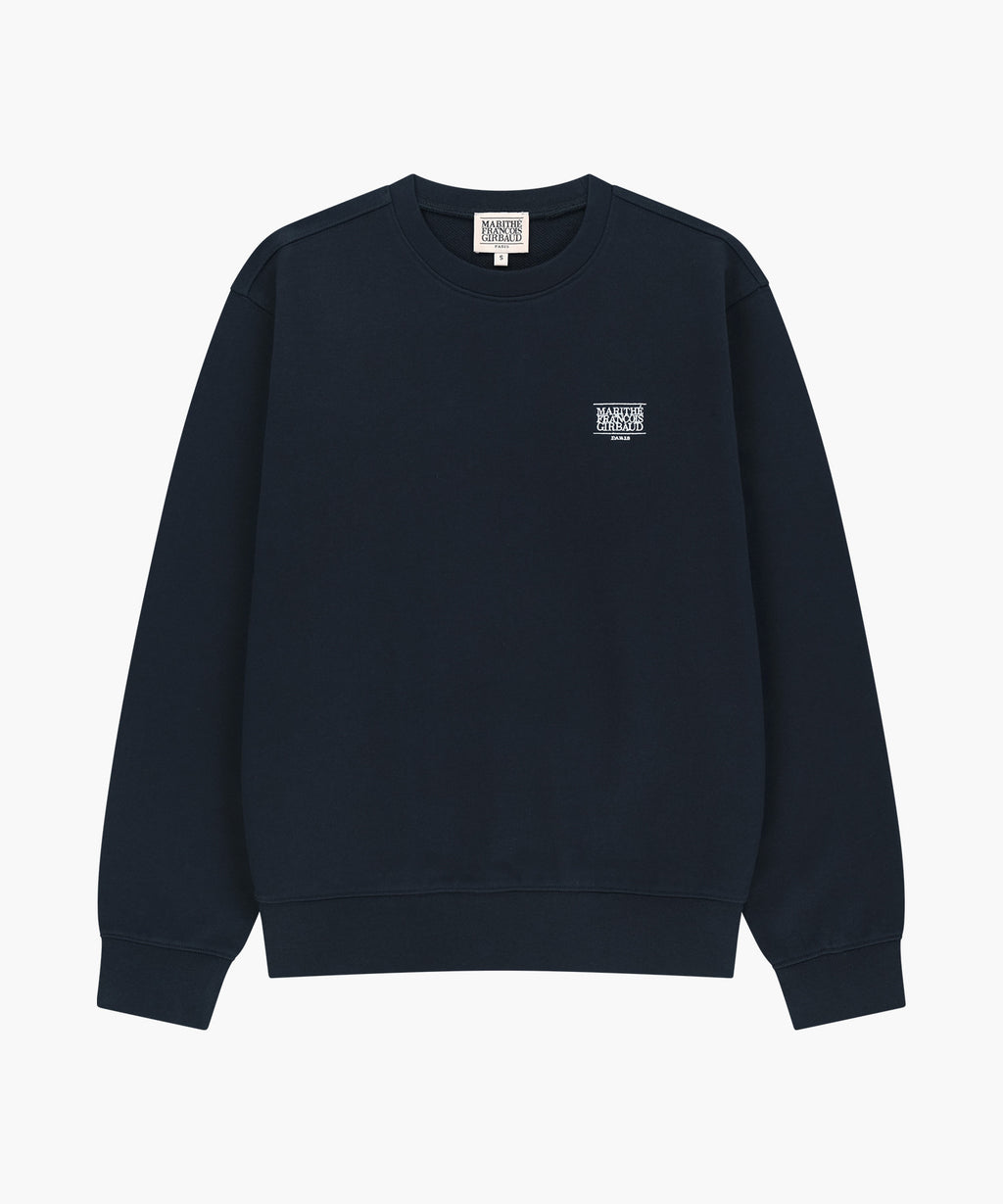 Marithe & Francois Girbaud - Small Classic Logo Embroidery Sweatshirt (Navy) product image 5 | TRAB K-Fashion Australia