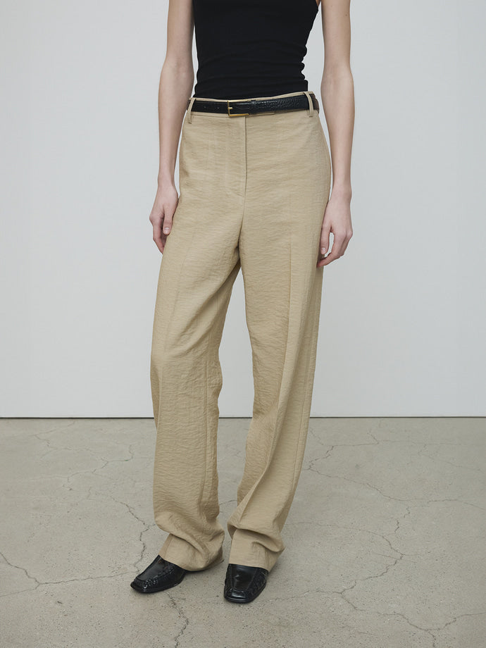 Tonywack - Linen Twill Straight Trousers (Sand) product image 4 | TRAB K-Fashion Australia