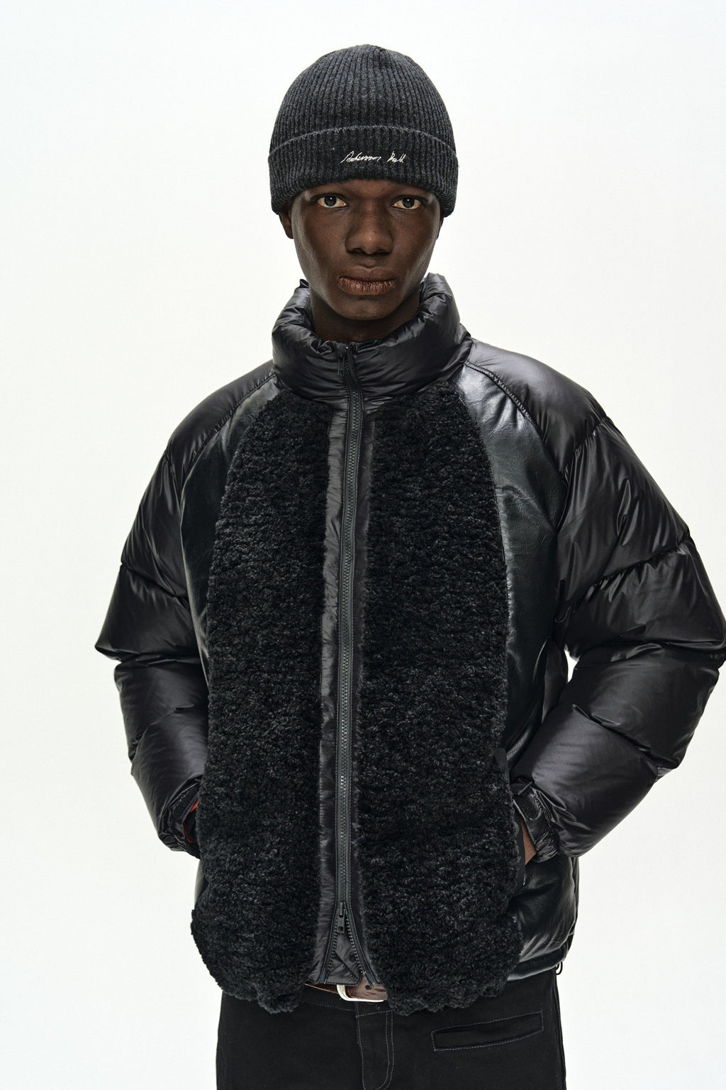 Andersson Bell - Unisex Logo Wool Beanie (Charcoal) product image 1 | TRAB K-Fashion Australia