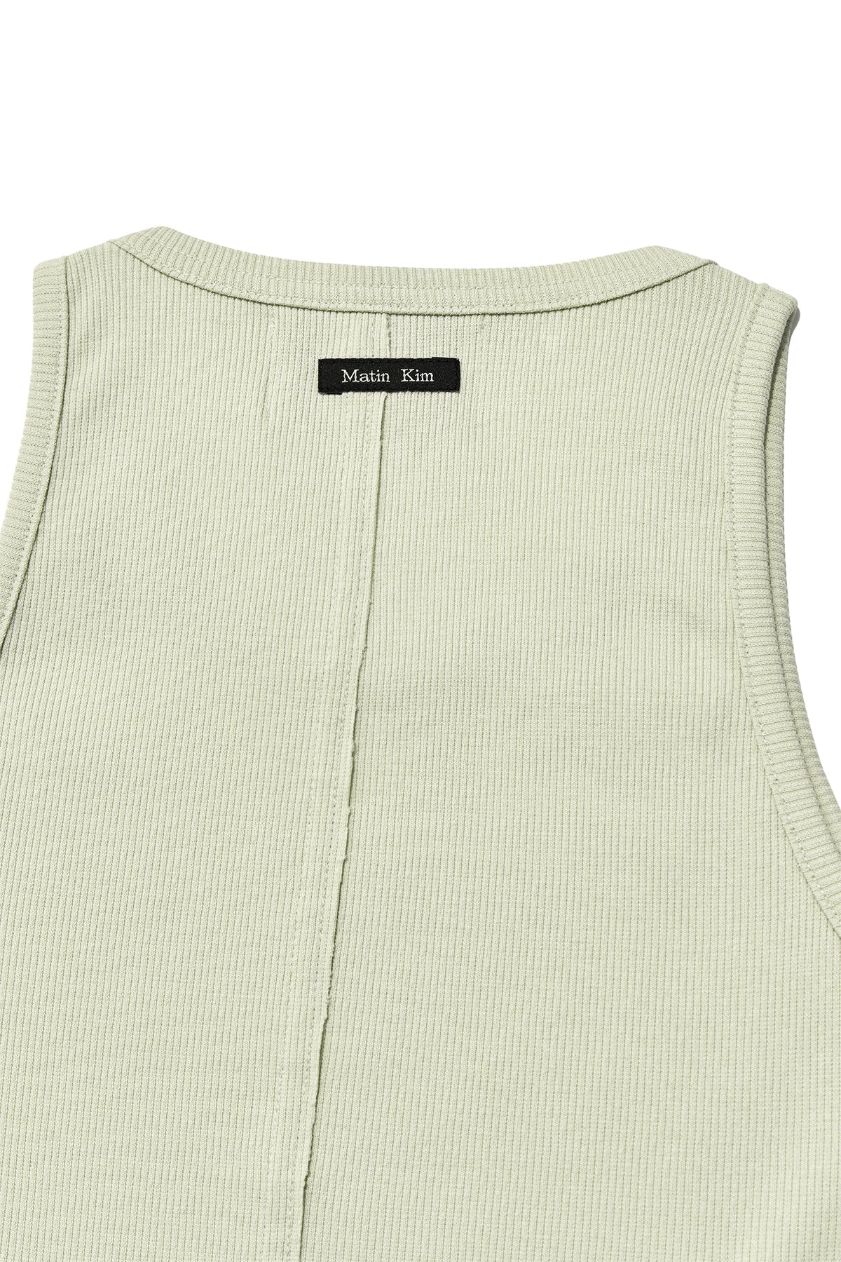 Matin Kim - Vintage Logo Printing Sleeveless Top (Light Green) product image 4 | TRAB K-Fashion Australia