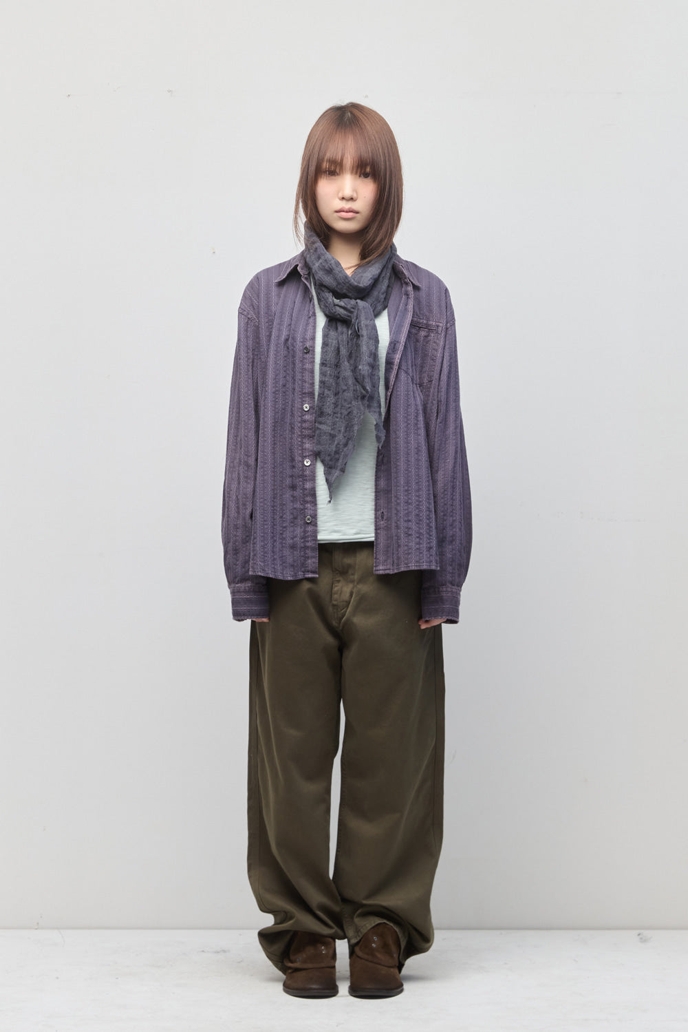 Hatchingroom - Crochet Shirt (Bleached Blue) product image 8 | TRAB K-Fashion Australia