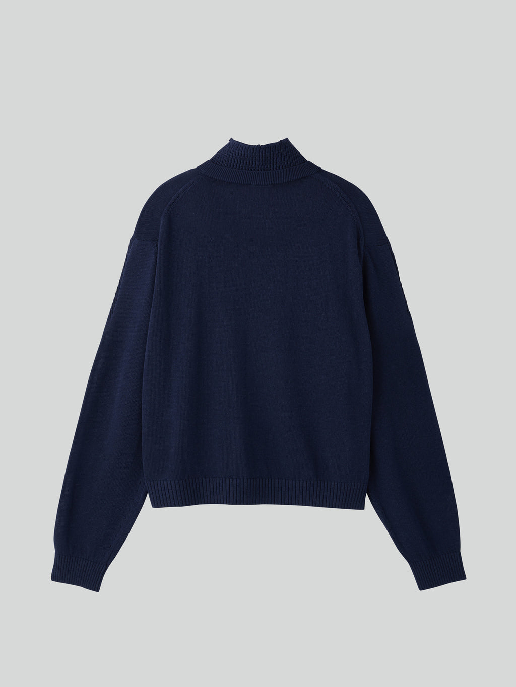 Recto - Waffle Collar Knit Top (Purple Blue) product image 2 | TRAB K-Fashion Australia
