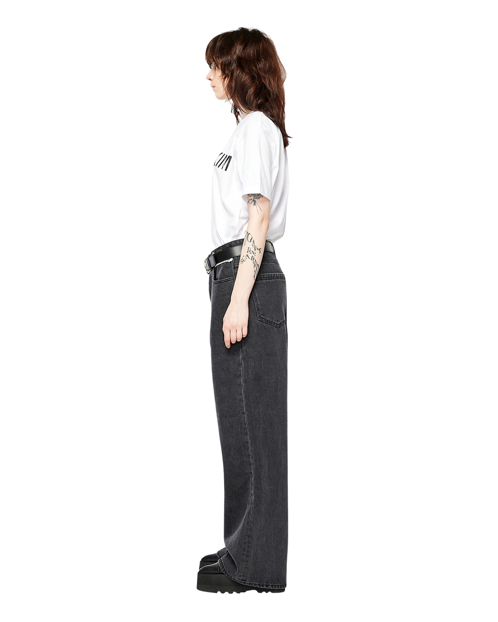 Kimhe Kim - Coin Logo Belt (Black/Silver) product image 3 | TRAB K-Fashion Australia
