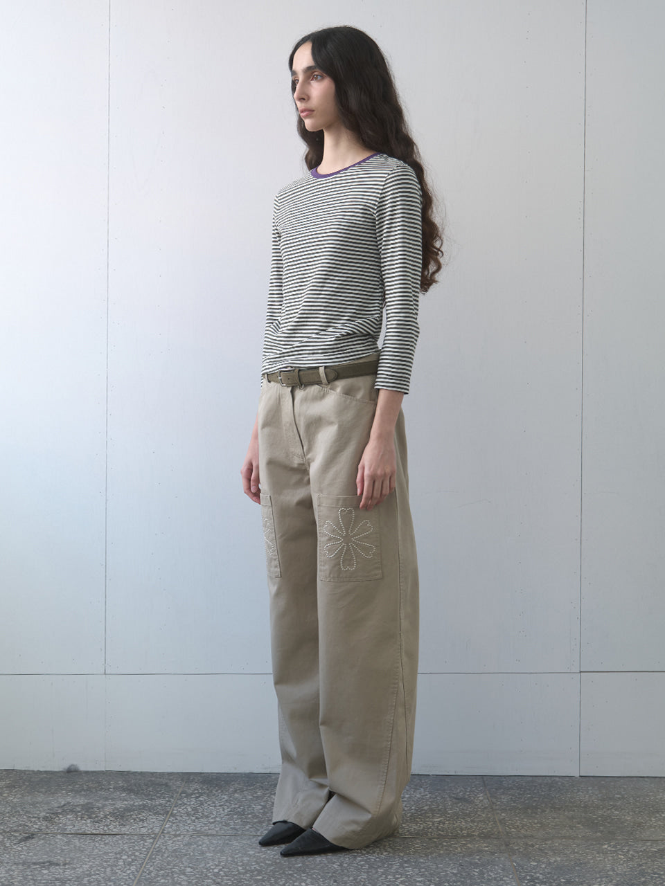 Kijun - Clover Pocket Pants (Sand) product image 5 | TRAB K-Fashion Australia