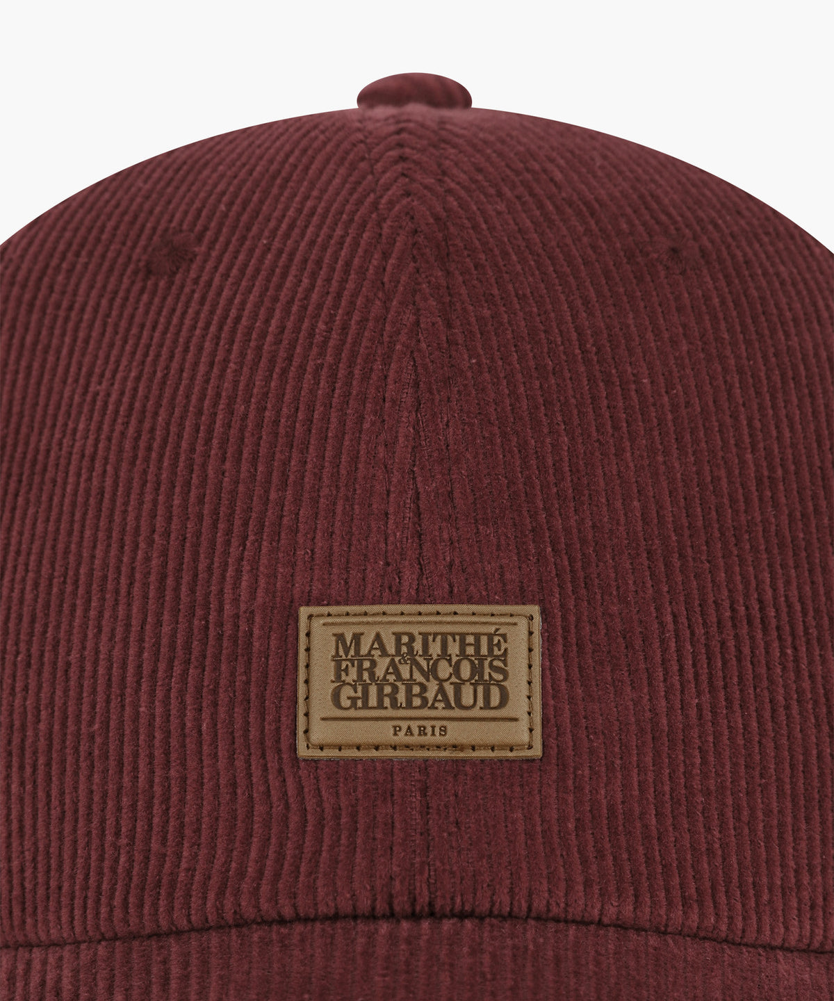 Marithe & Francois Girbaud - Corduroy Micro Classic Logo Patch Covered Cap (Red) product image 3 | TRAB K-Fashion Australia
