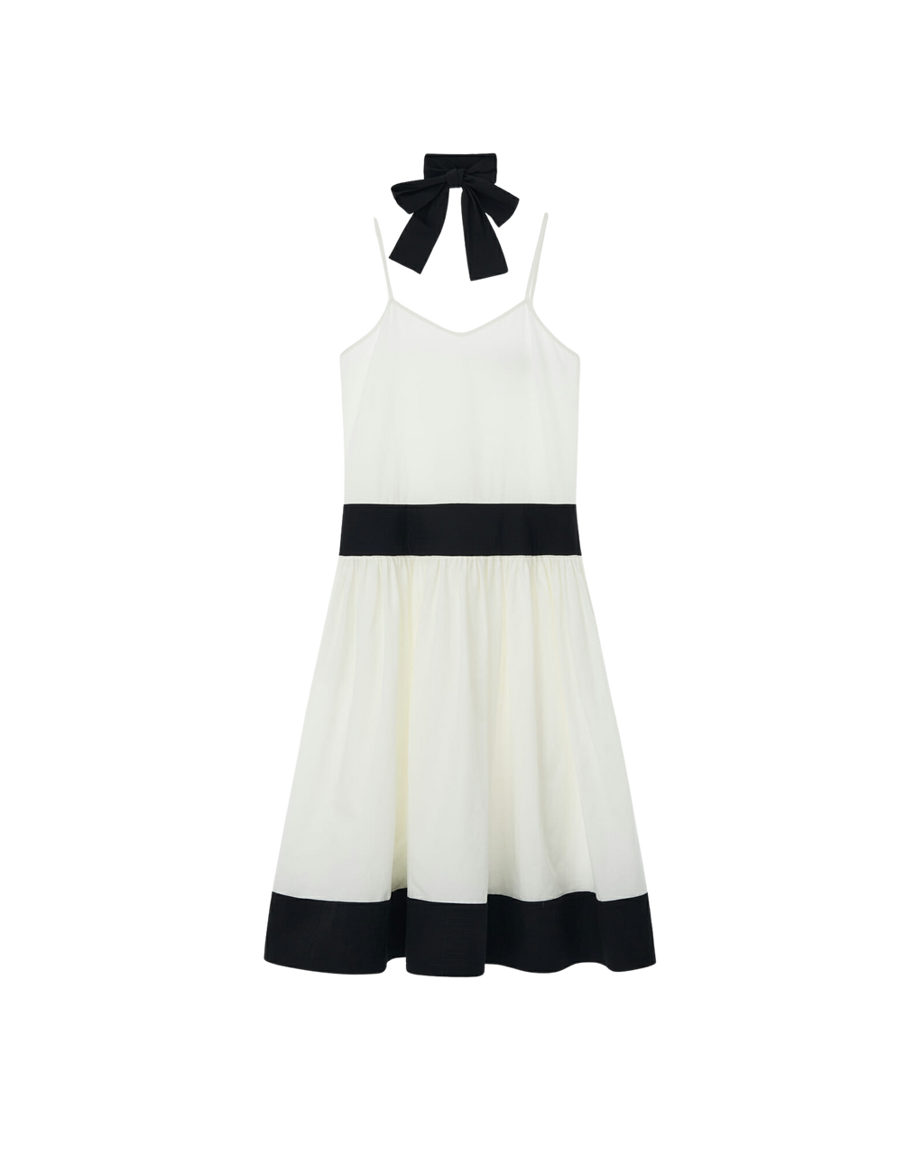 Kimhe Kim - Bi-Color Cotton Blend Midi Dress (Black/White) product image 6 | TRAB K-Fashion Australia