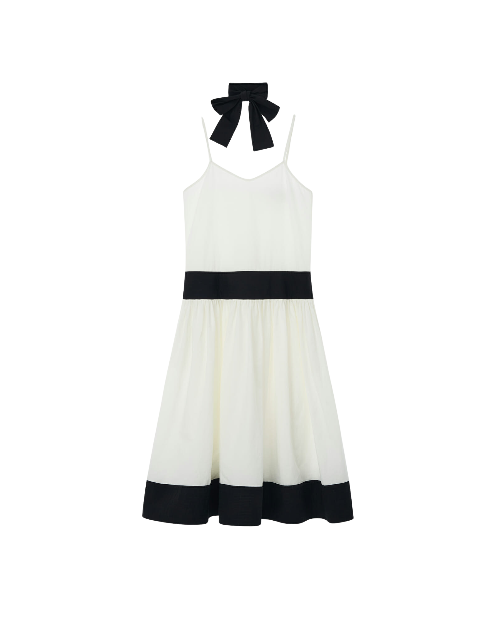 Kimhe Kim - Bi-Color Cotton Blend Midi Dress (Black/White) product image 6 | TRAB K-Fashion Australia