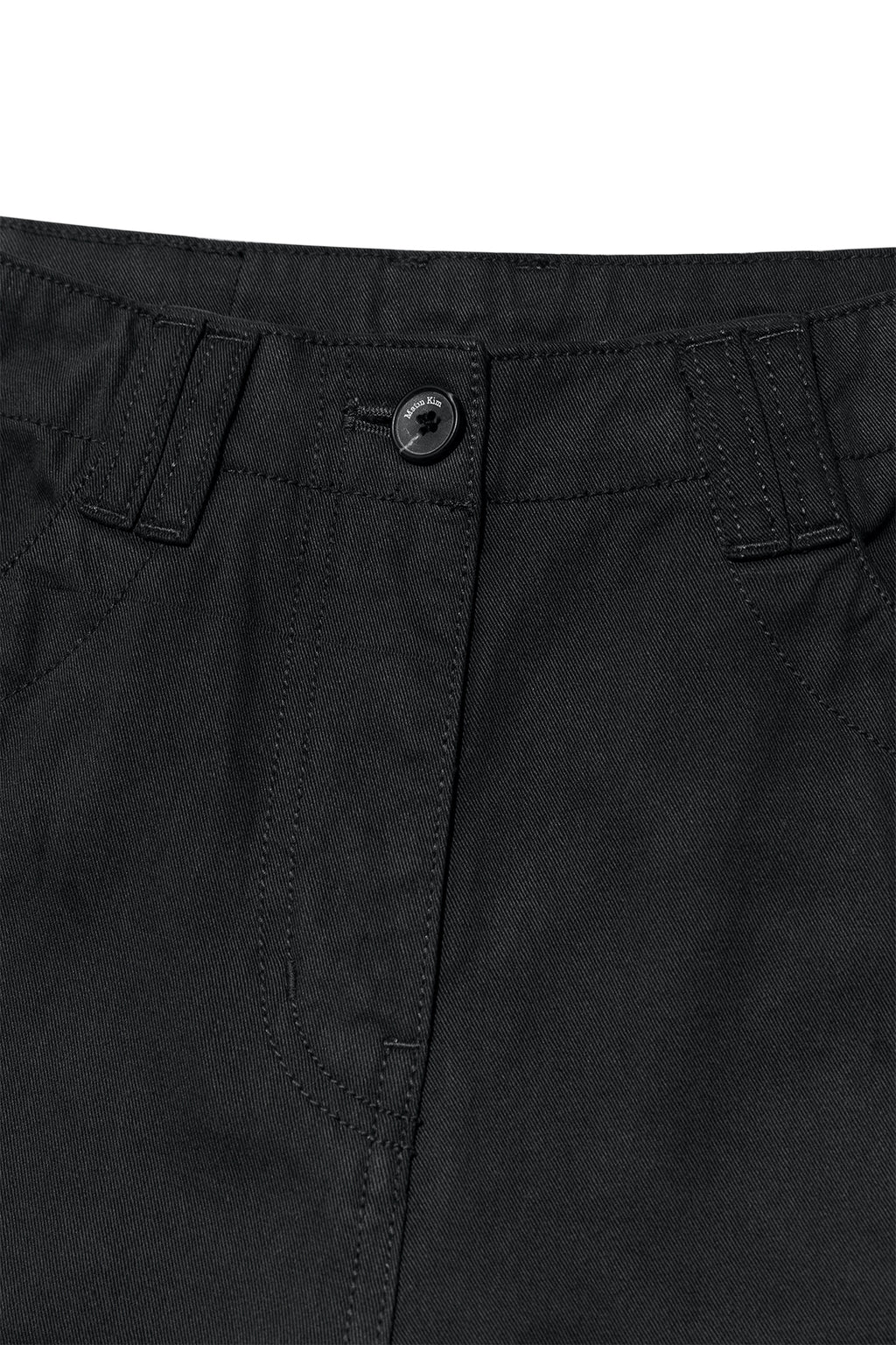 Matin Kim - Washed Cotton Cargo Pants (Charcoal) product image 5 | TRAB K-Fashion Australia