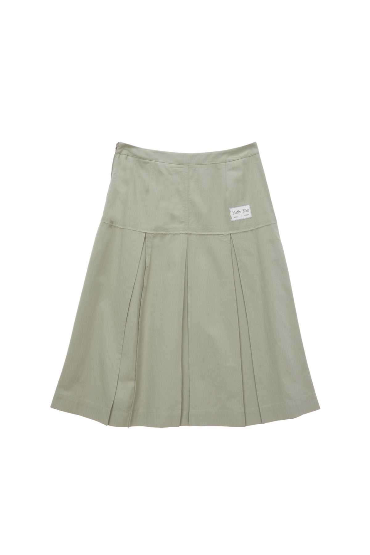 Matin Kim - Bottom Pleats Cargo Skirt (Light Khaki) product image 2 | TRAB K-Fashion Australia