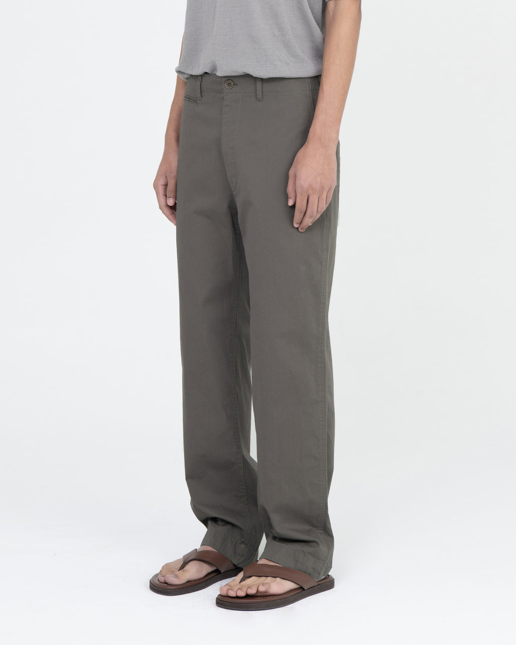 Brownyard - Essential Light Chino Pants (Olive Grey) product image 3 | TRAB K-Fashion Australia