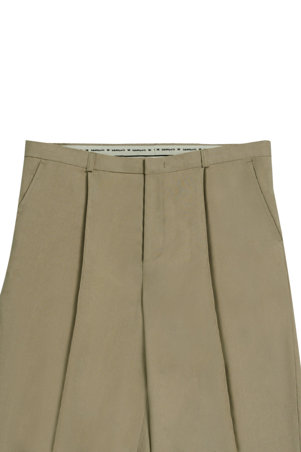 STU - Low Rise Pin Tuck Linen Slacks (Beige) product image 14 | TRAB K-Fashion Australia