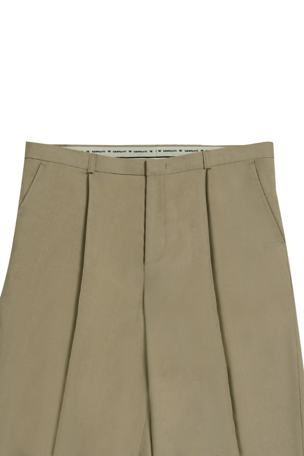 STU - Low Rise Pin Tuck Linen Slacks (Beige) product image 14 | TRAB K-Fashion Australia