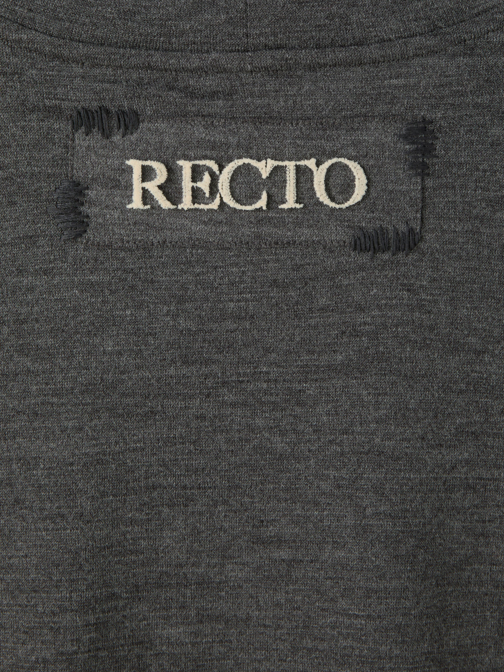 Recto - Back Logo Wool T-Shirt (Melange Grey) product image 12 | TRAB K-Fashion Australia