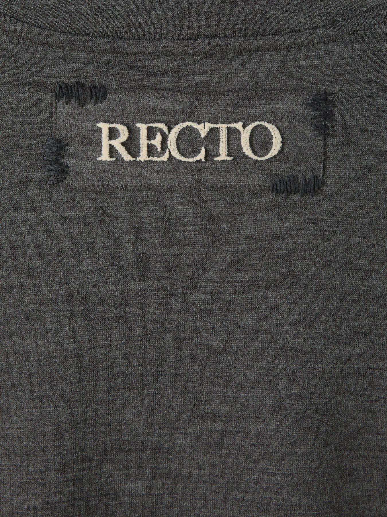 Recto - Back Logo Wool T-Shirt (Melange Grey) product image 12 | TRAB K-Fashion Australia