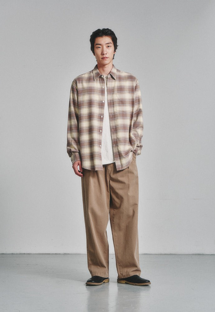 Art if acts - One Tuck Chino Pants (Beige) product image 1 | TRAB K-Fashion Australia