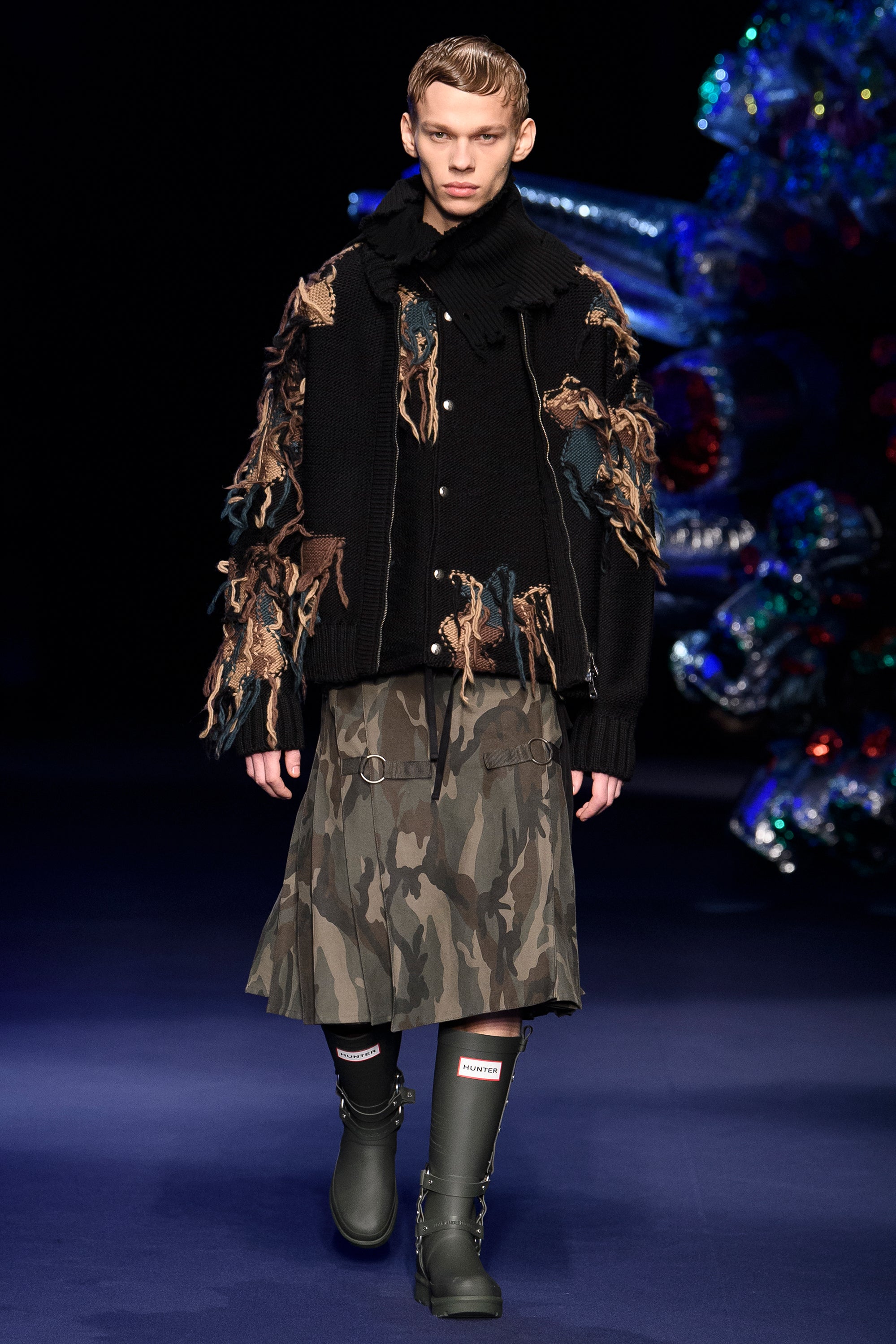 Andersson Bell - New Camouflage Zip-Up Cardigan (Black) product image 4 | TRAB K-Fashion Australia