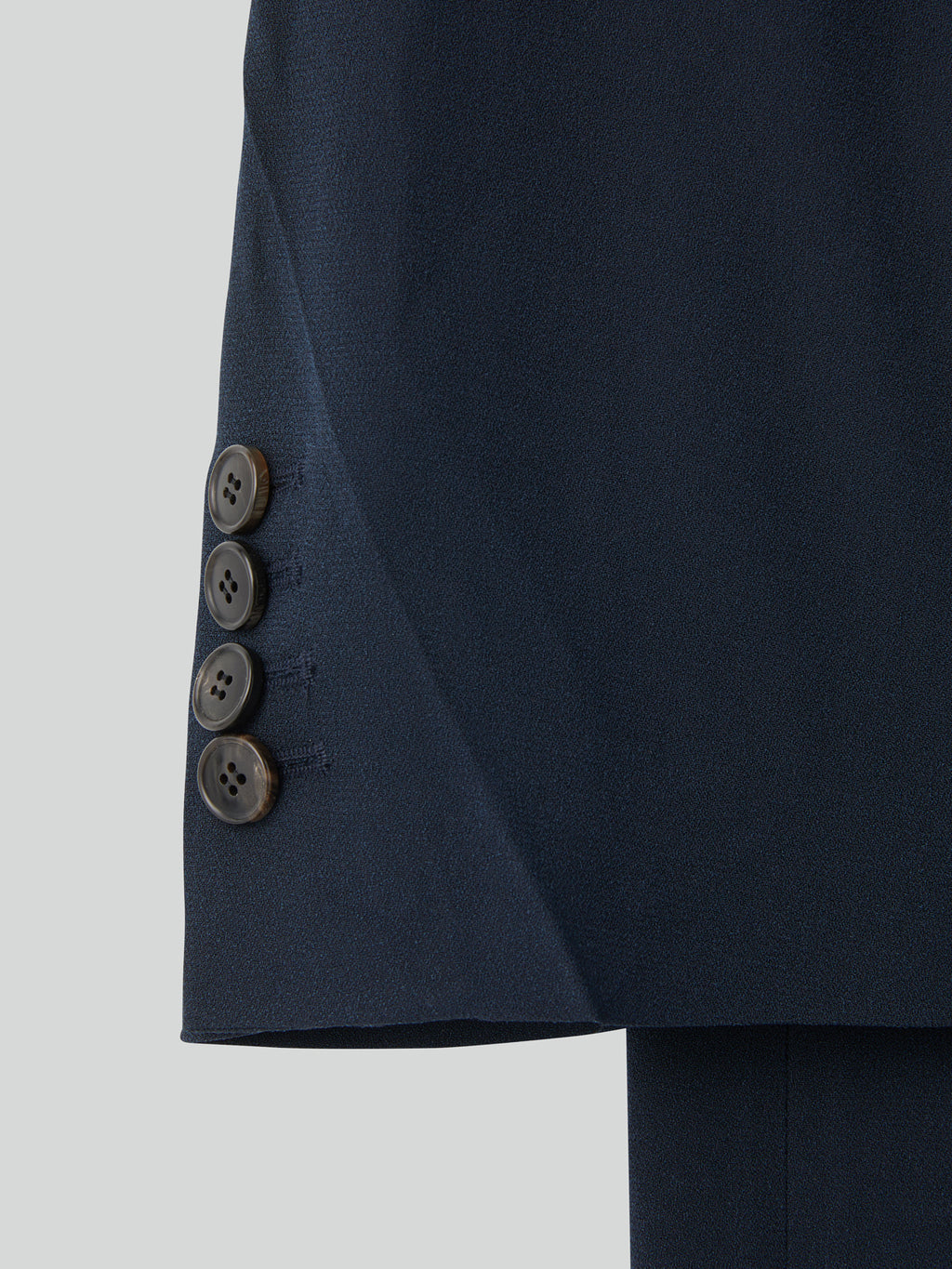 Recto - Collar Detail Fluid Suit Jacket (Dark Navy) product image 9 | TRAB K-Fashion Australia
