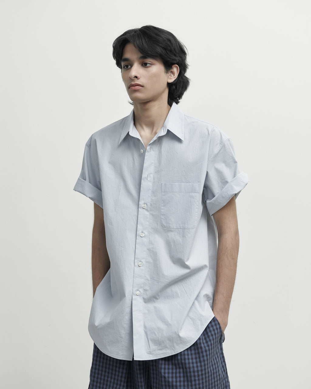 Brownyard - Half Shirt (Blue) product image 1 | TRAB K-Fashion Australia