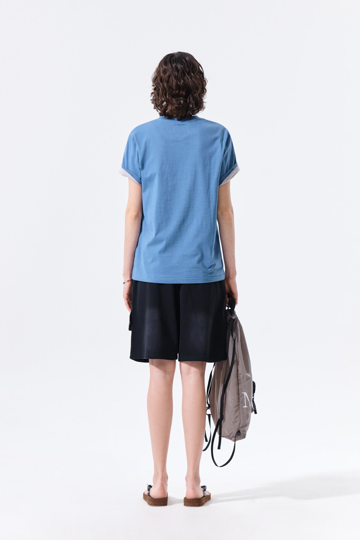 Matin Kim - Applique Felt Logo Top (Blue) product image 7 | TRAB K-Fashion Australia