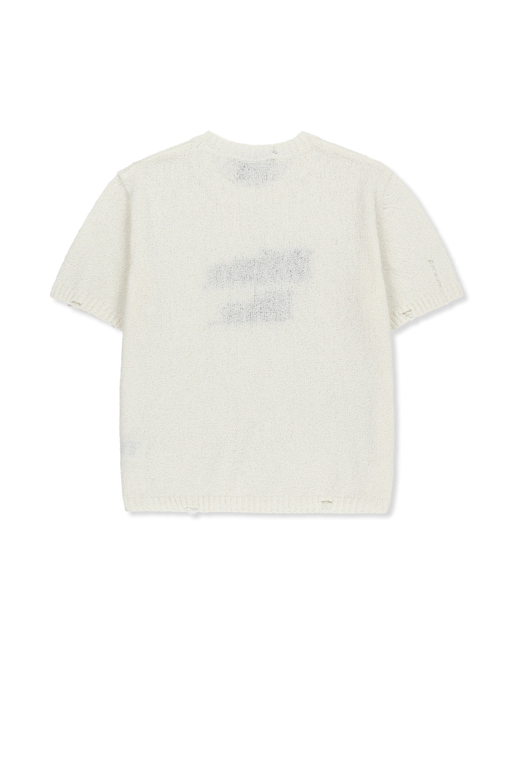 Matin Kim - Half Sleeve Logo Pullover (White) product image 2 | TRAB K-Fashion Australia