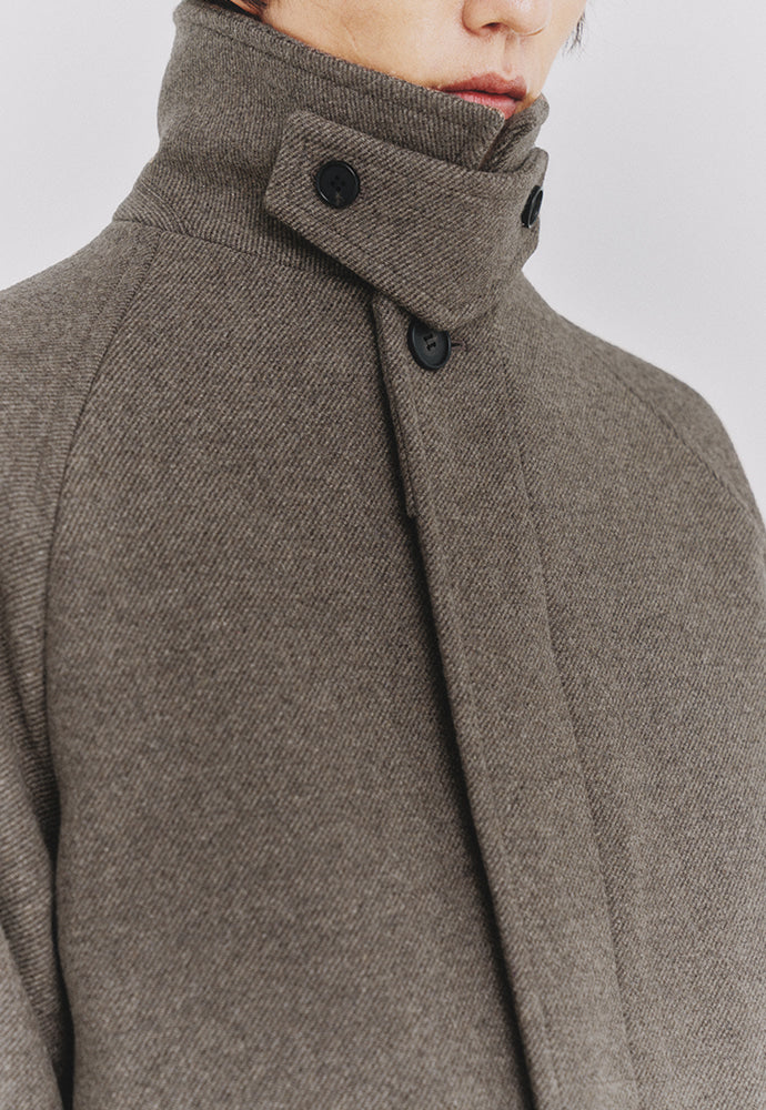 Art if acts - Balmacaan Coat (Twill Brown) product image 7 | TRAB K-Fashion Australia
