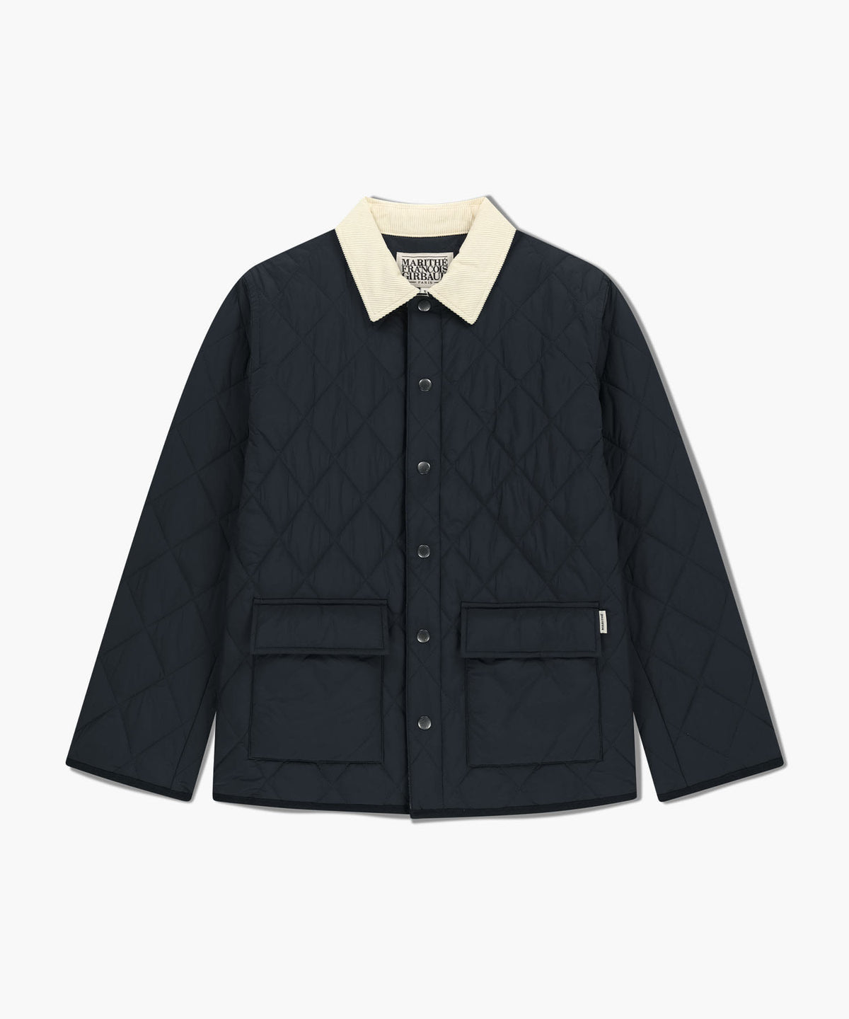 Marithe & Francois Girbaud - Corduroy Collar Quilted Jacket (Navy) product image 6 | TRAB K-Fashion Australia