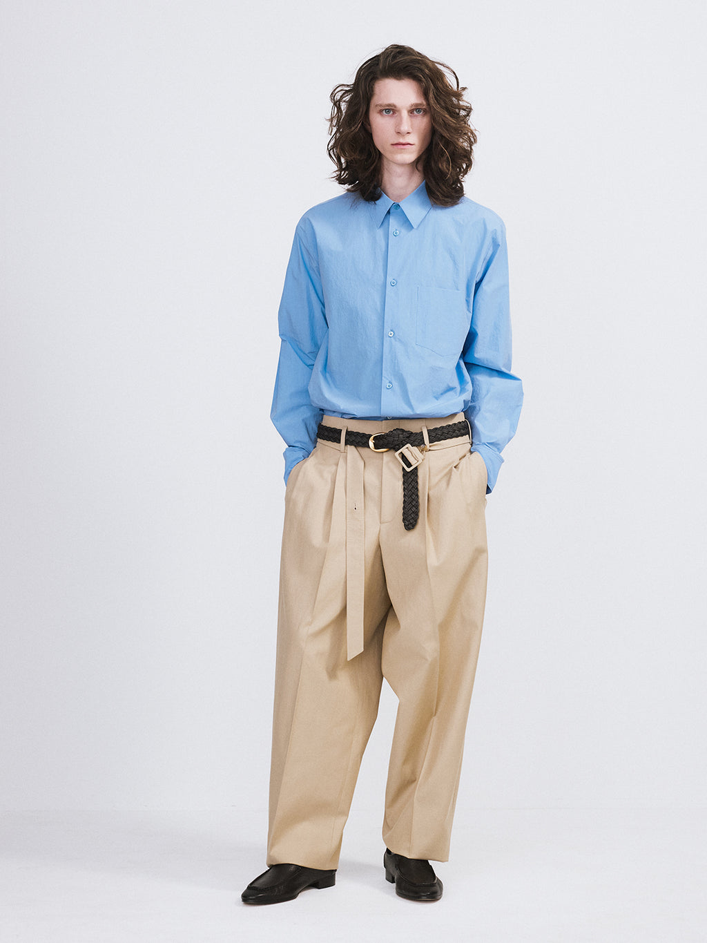 Recto - Cotton Pocket Shirt (Baby Blue) product image 4 | TRAB K-Fashion Australia