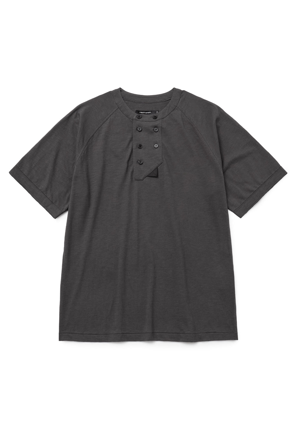 Hatchingroom - Double Breasted Tee Slub (Charcoal) product image 1 | TRAB K-Fashion Australia